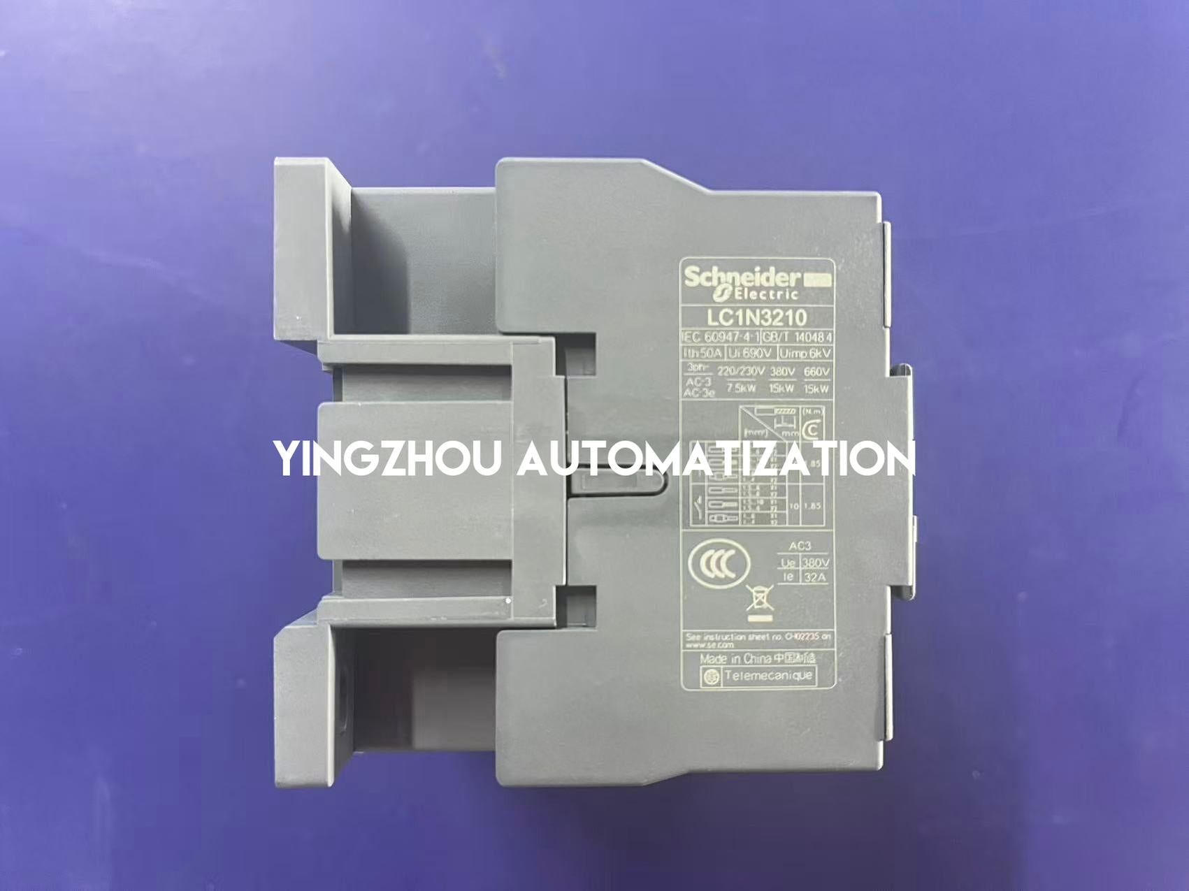 Schneider Electric LC1N3210Q5N Easy TeSys TVS Contactor | 3-Pole, 32A (AC-3), 380V AC Coil, 50Hz, 1NO Auxiliary-vezhoo