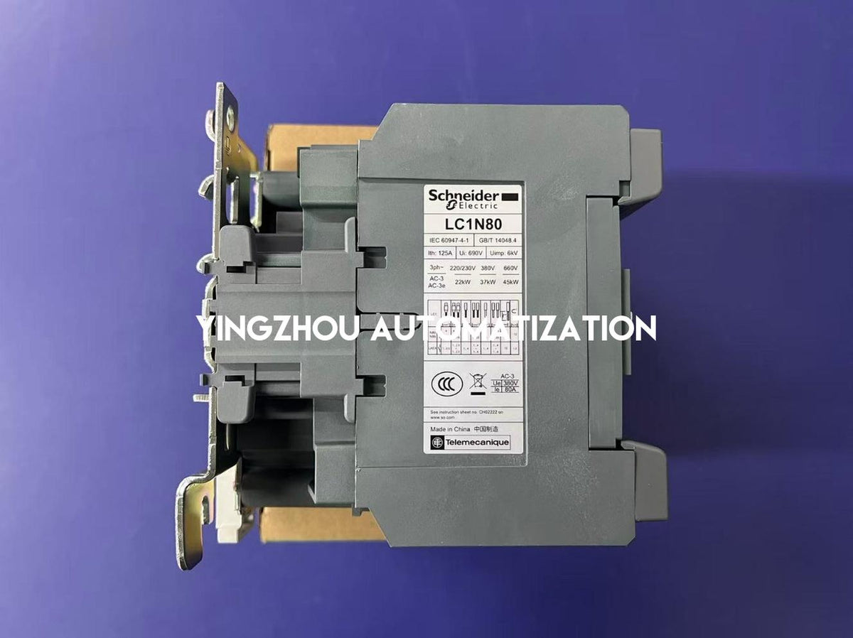 Schneider Electric LC1N80M5N TeSys Easy Contactor | 80A, 3-Pole, 220V AC Coil, 1NO+1NC-vezhoo