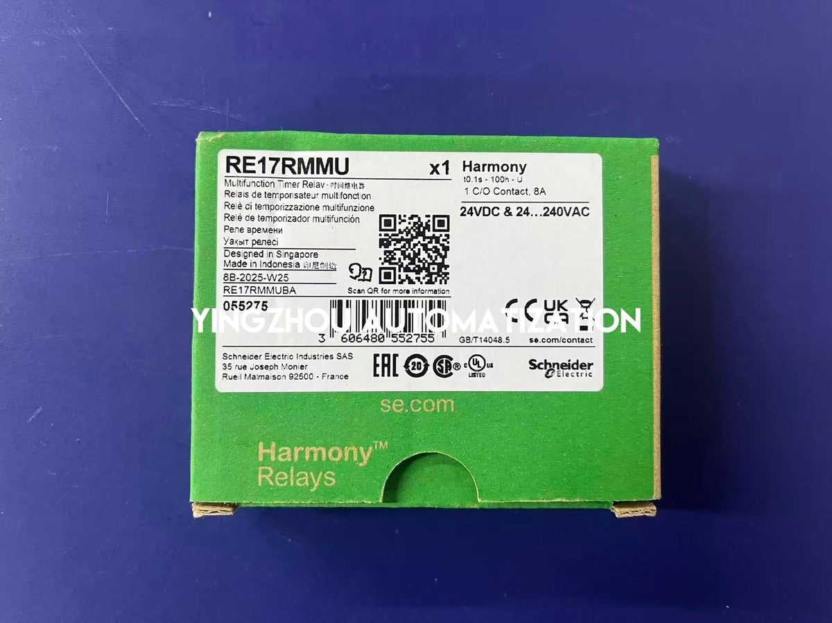 Schneider Electric RE17RMMU Zelio Time Relay | Multi-Function, 24-240V AC/DC, 8A Output-vezhoo