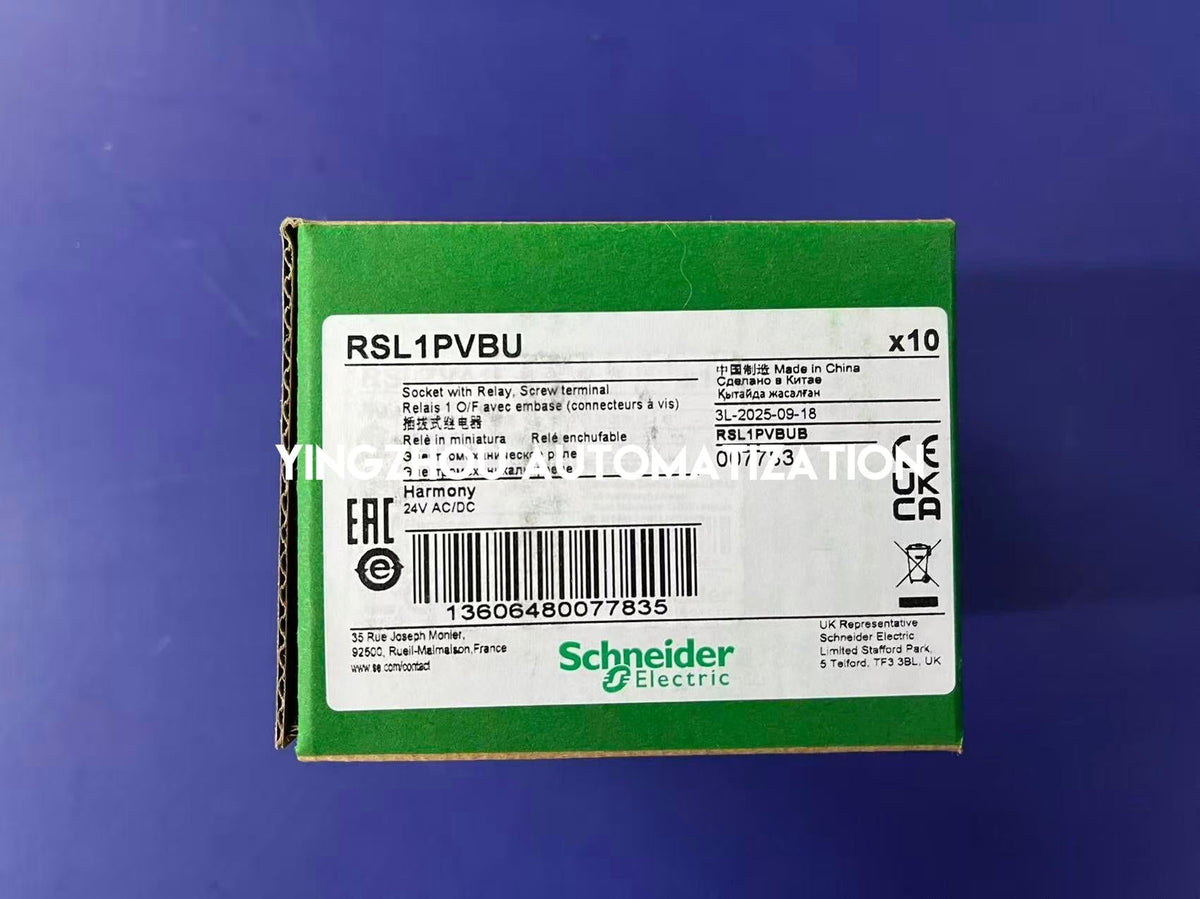 Schneider Electric RSL1PVBU Harmony Slim Interface Relay | 1 C/O, 6A, 230V AC/DC, 6mm Width-vezhoo