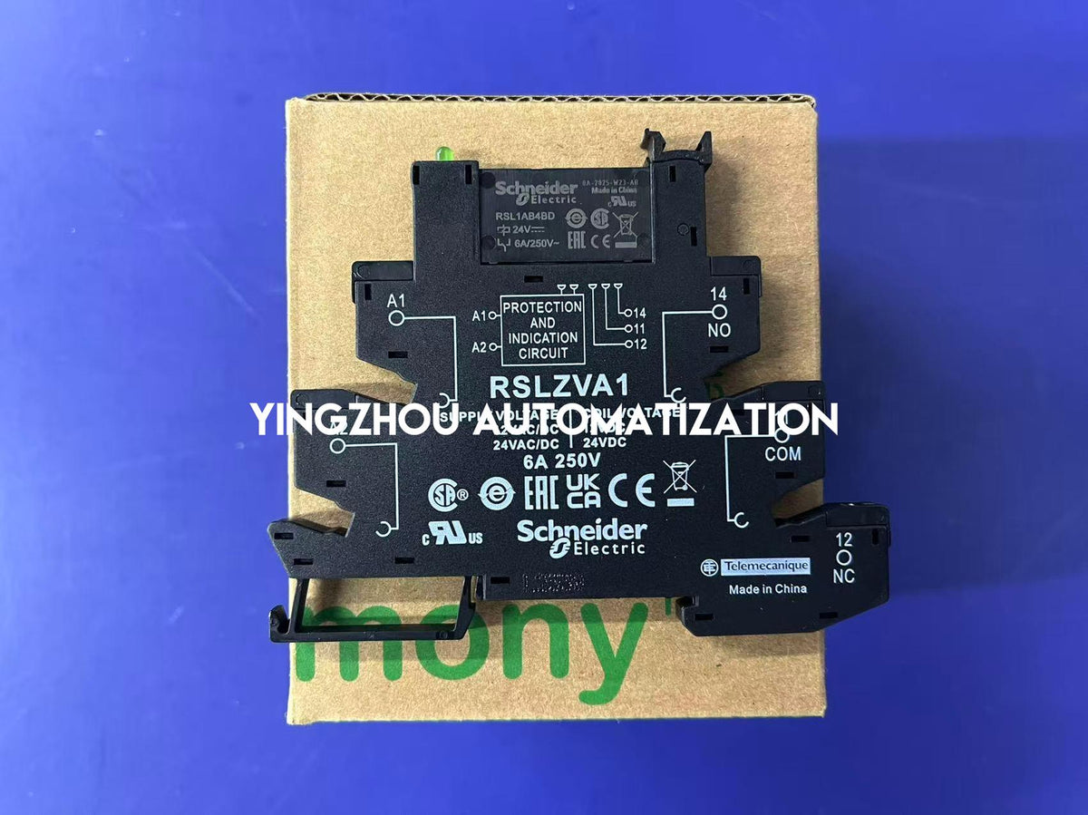 Schneider Electric RSL1PVBU Harmony Slim Interface Relay | 1 C/O, 6A, 230V AC/DC, 6mm Width-vezhoo