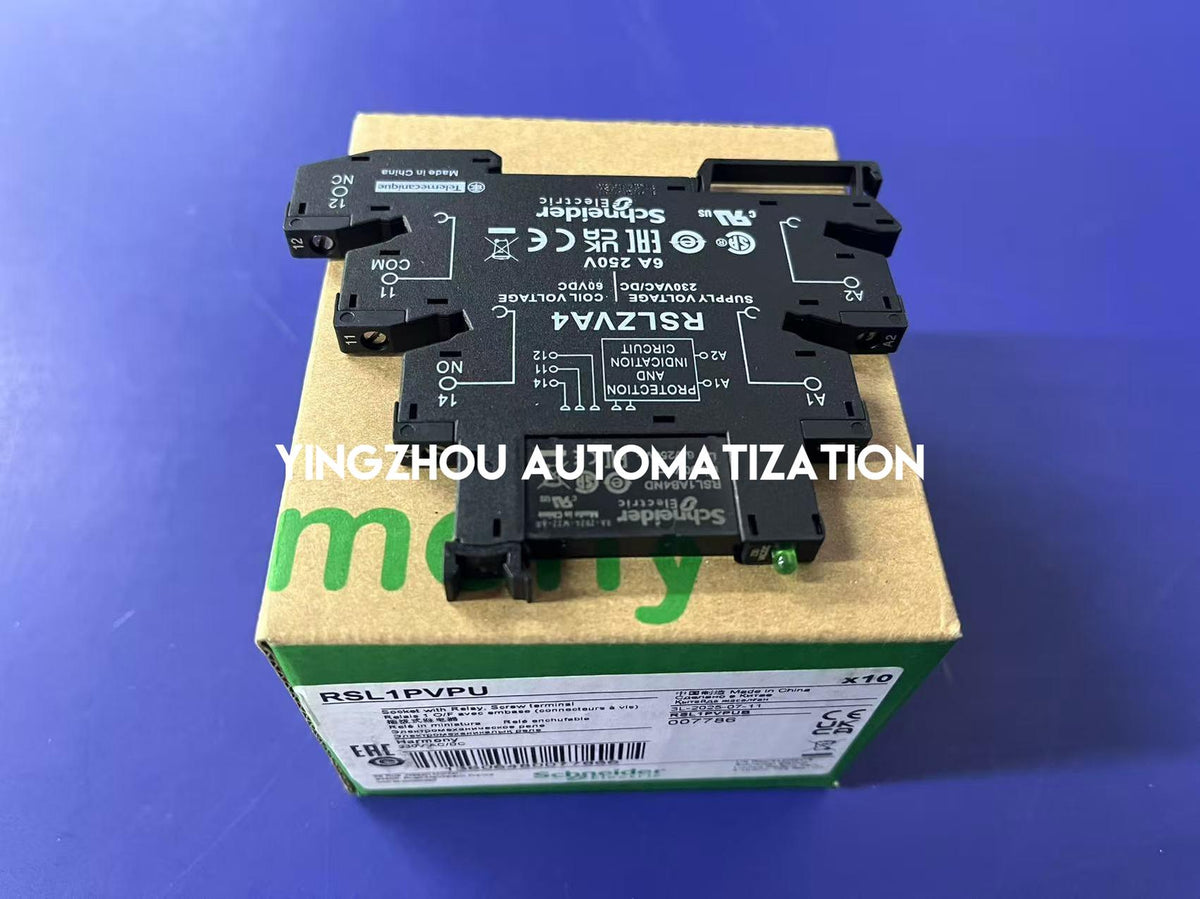 Schneider Electric RSL1PVPU Harmony Slim Interface Relay | 1 C/O, 6A, 230V AC/DC, 6mm Width-vezhoo