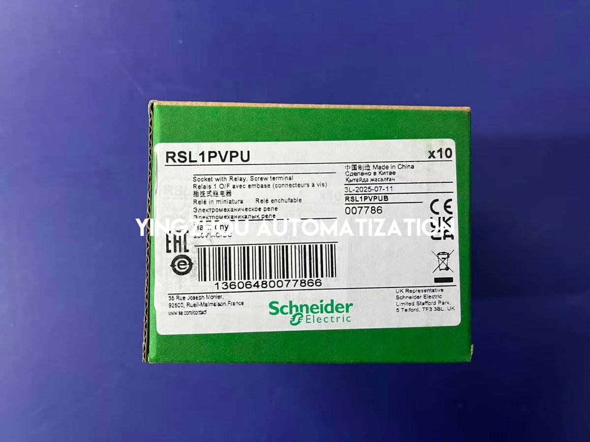Schneider Electric RSL1PVPU Harmony Slim Interface Relay | 1 C/O, 6A, 230V AC/DC, 6mm Width-vezhoo