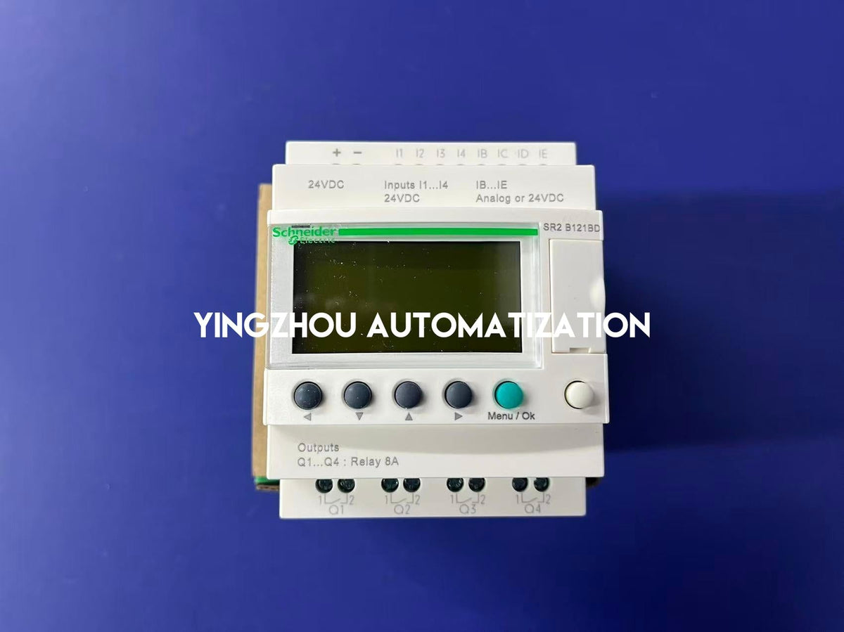 Schneider Electric SR2B121BD Zelio Logic Smart Relay | 24V DC, 12 I/O Compact Controller-vezhoo