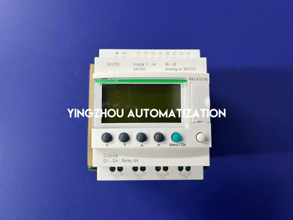 Schneider Electric SR2B121BD Zelio Logic Smart Relay | 24V DC, 12 I/O Compact Controller-vezhoo