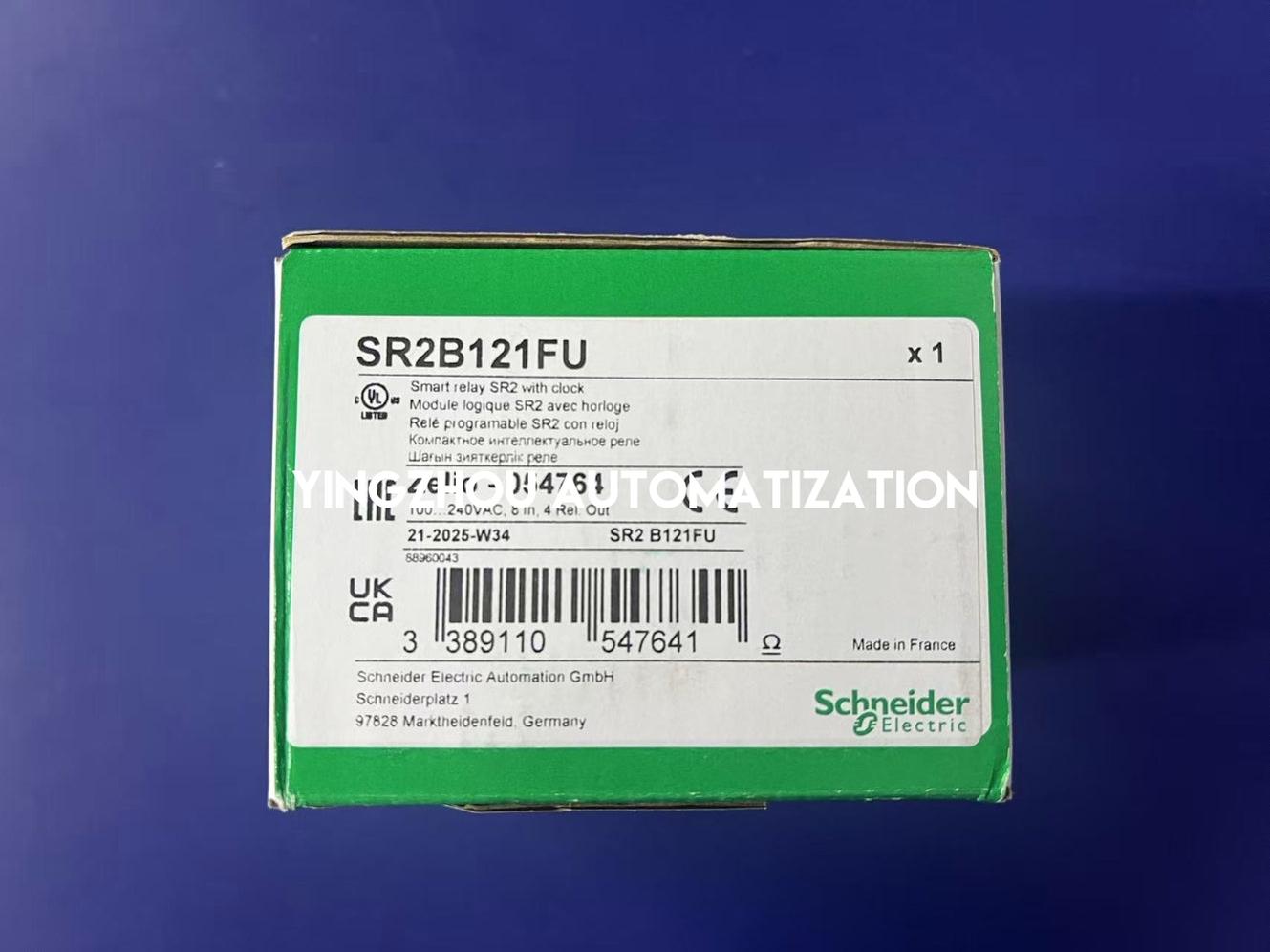 Schneider Electric SR2B121FU Zelio Logic Compact Smart Relay | 12 I/O, 100-240V AC, with Clock & Display-vezhoo