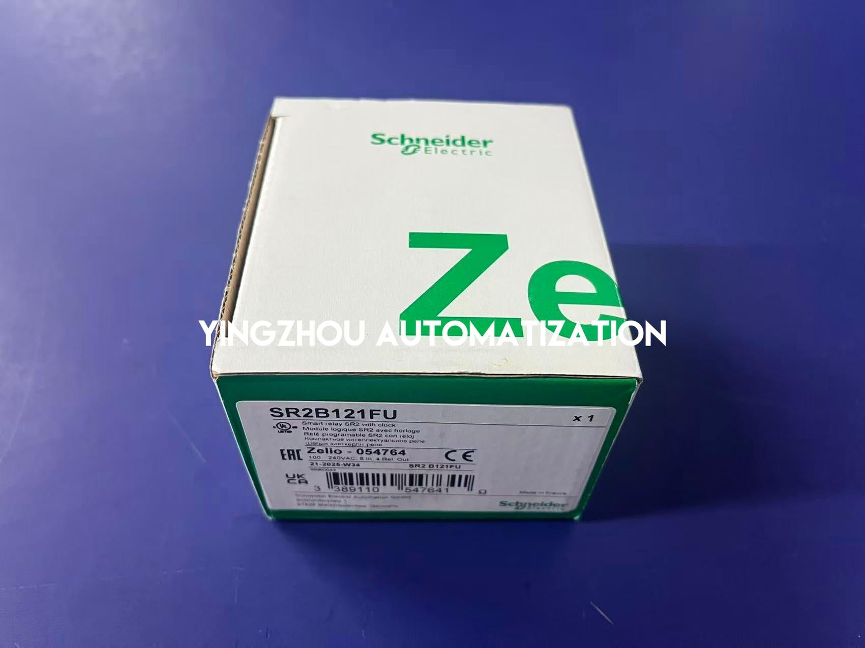 Schneider Electric SR2B121FU Zelio Logic Compact Smart Relay | 12 I/O, 100-240V AC, with Clock & Display-vezhoo