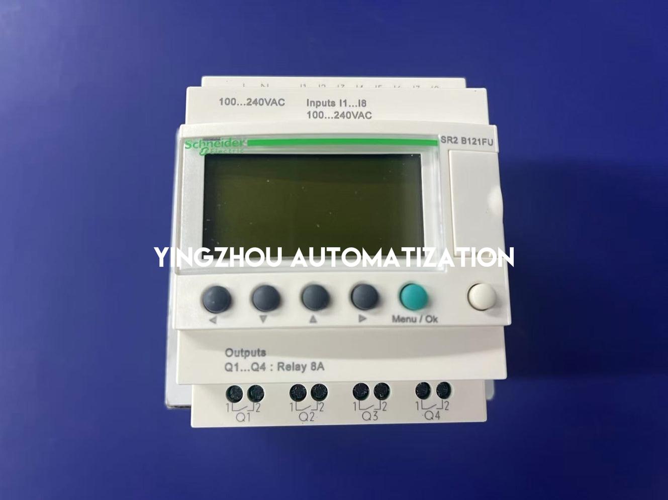 Schneider Electric SR2B121FU Zelio Logic Compact Smart Relay | 12 I/O, 100-240V AC, with Clock & Display-vezhoo