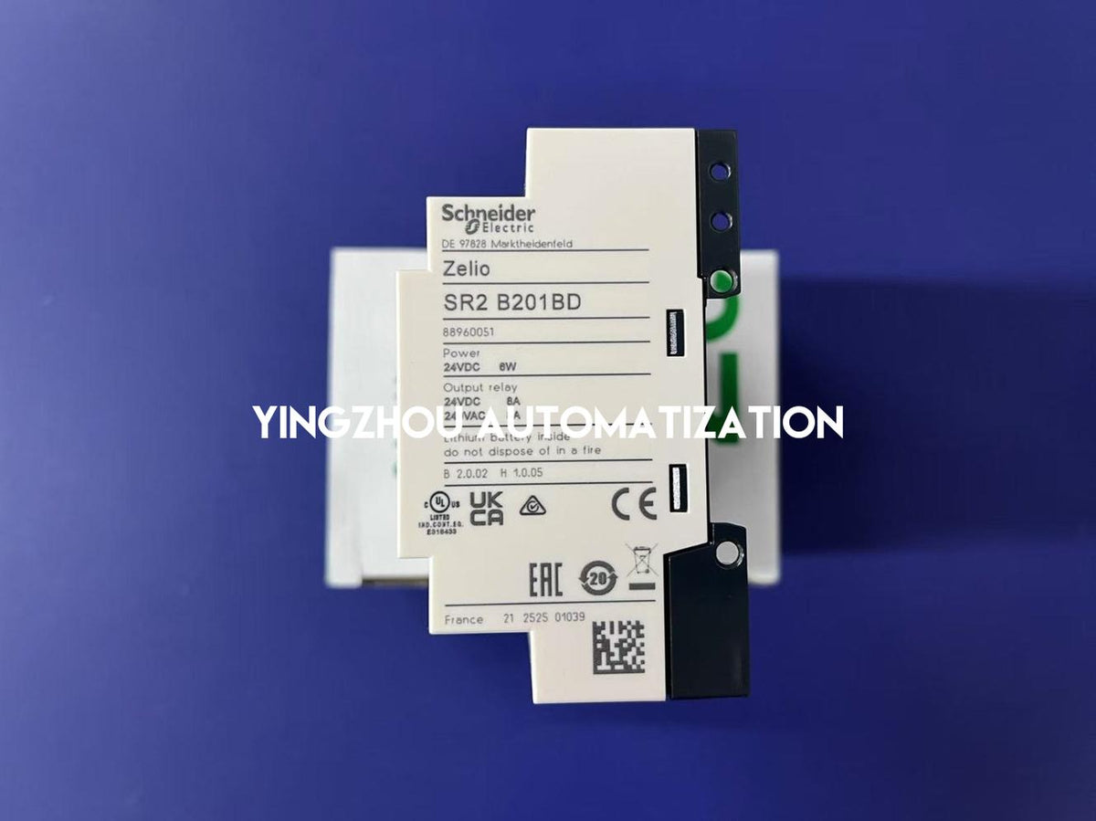 Schneider Electric SR2B201BD Zelio Logic Compact Smart Relay | 20 I/O, 24V DC, with Clock & 6 Analog Inputs-vezhoo