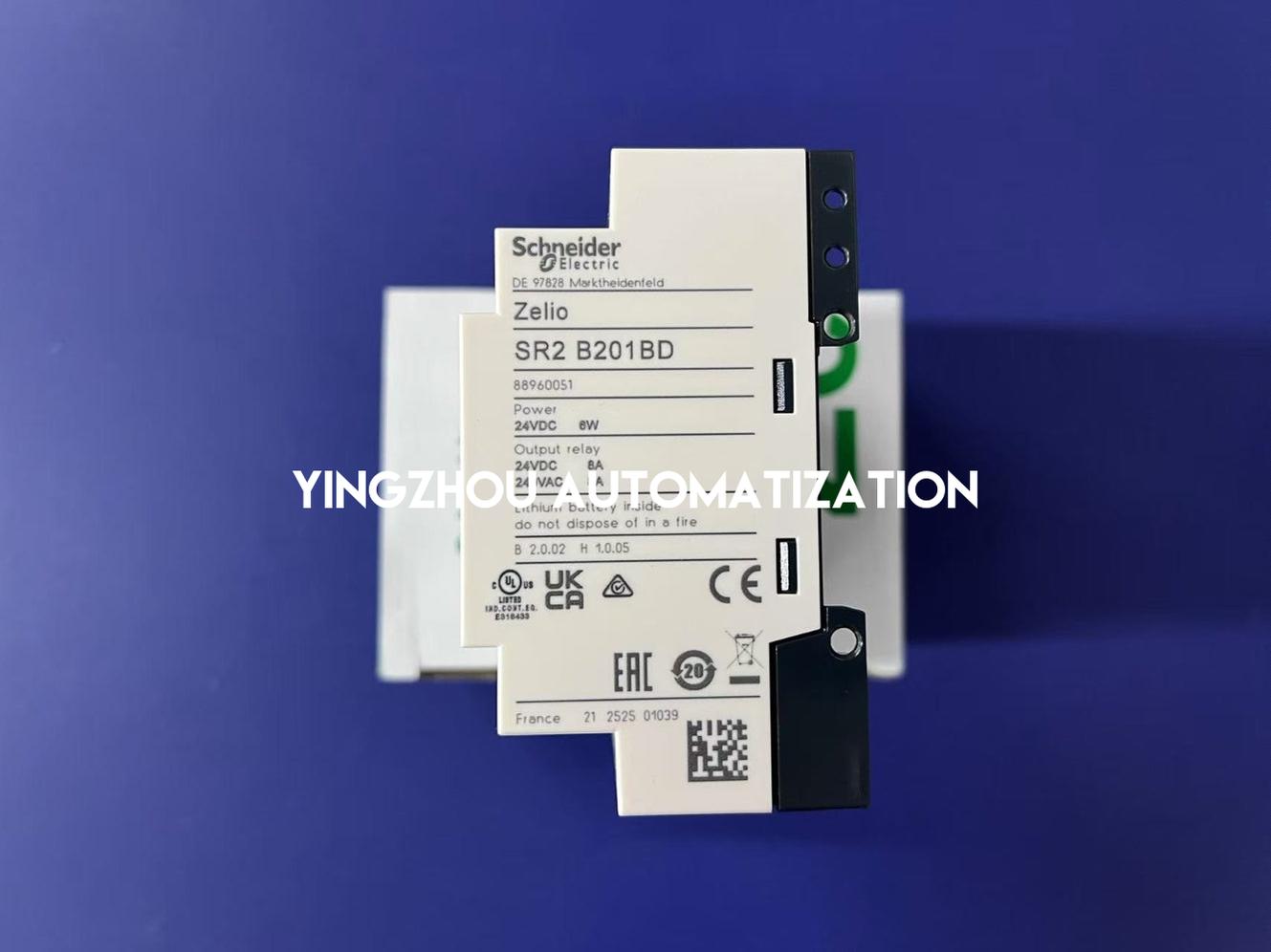 Schneider Electric SR2B201BD Zelio Logic Compact Smart Relay | 20 I/O, 24V DC, with Clock & 6 Analog Inputs-vezhoo