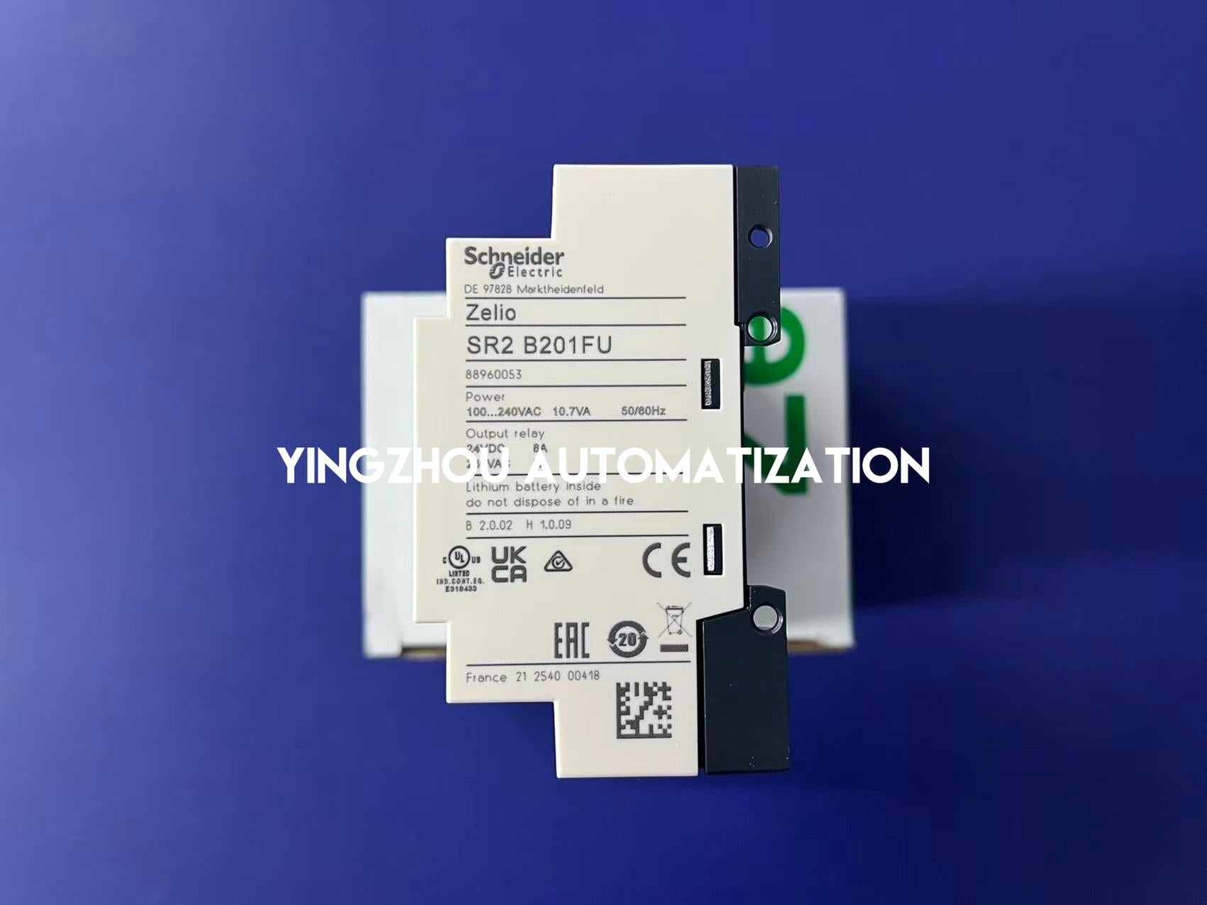 Schneider Electric SR2B201FU Zelio Logic Smart Relay | 20 I/O, 100-240V AC Compact Controller-vezhoo