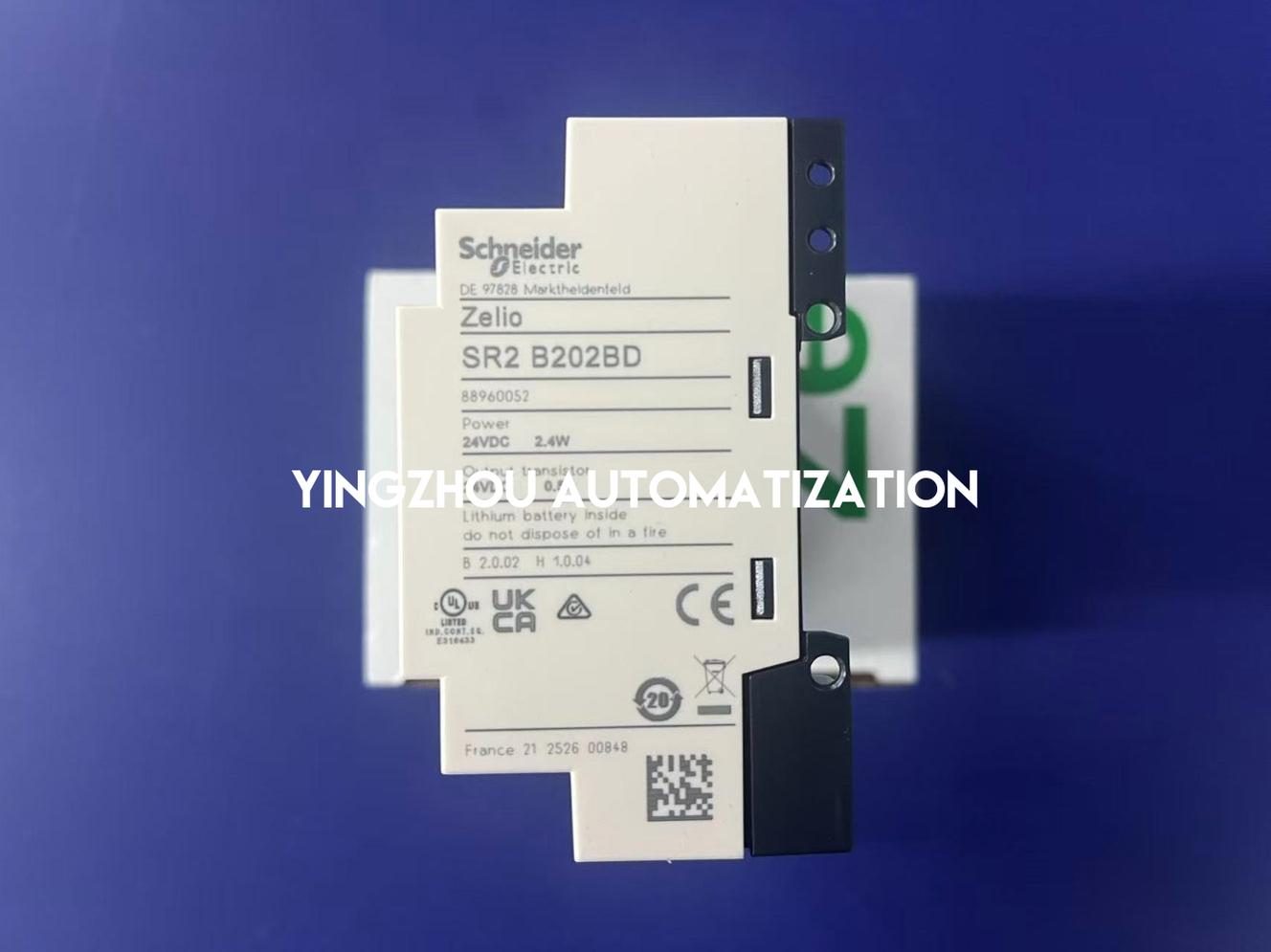 Schneider Electric SR2B202BD Zelio Logic Smart Relay | 20 I/O, 24V DC, with Clock & Display-vezhoo