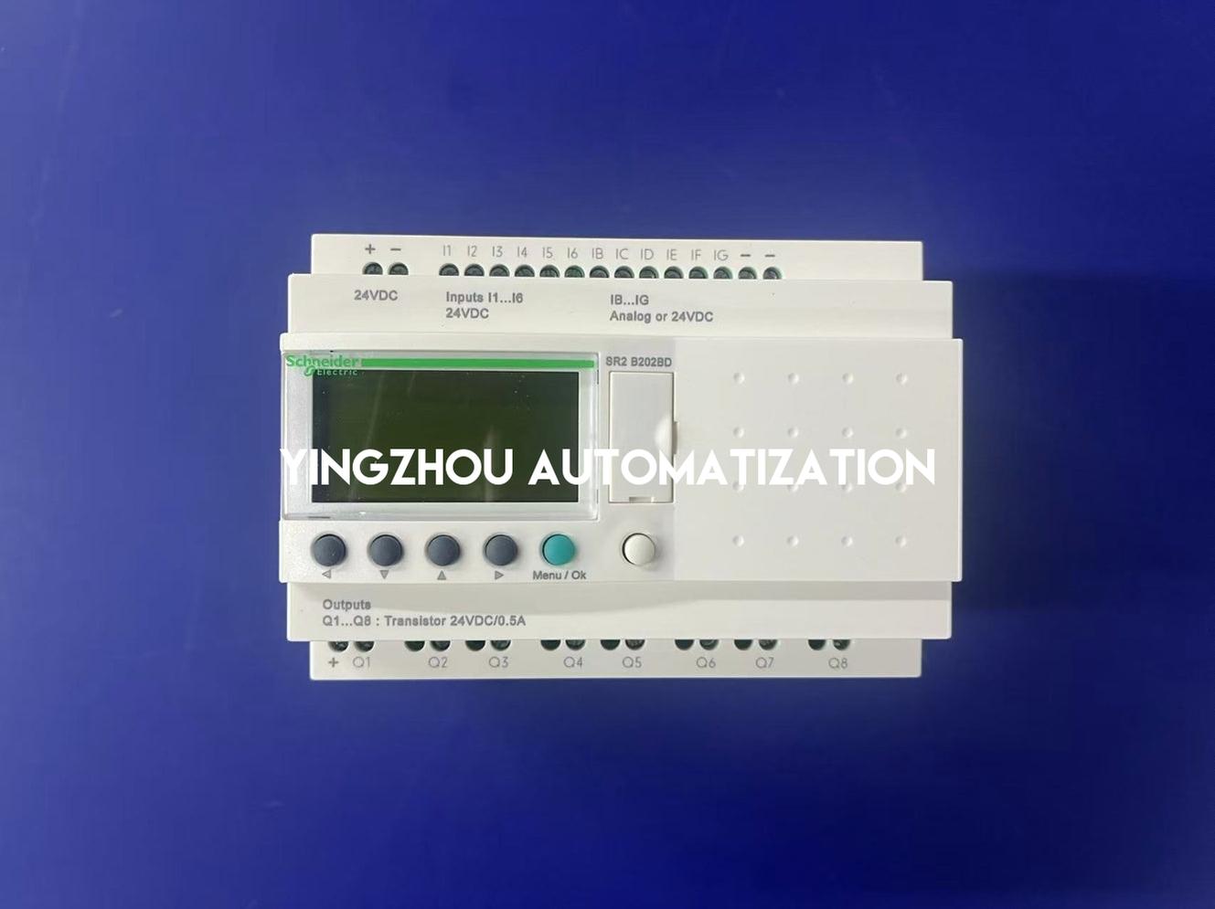 Schneider Electric SR2B202BD Zelio Logic Smart Relay | 20 I/O, 24V DC, with Clock & Display-vezhoo