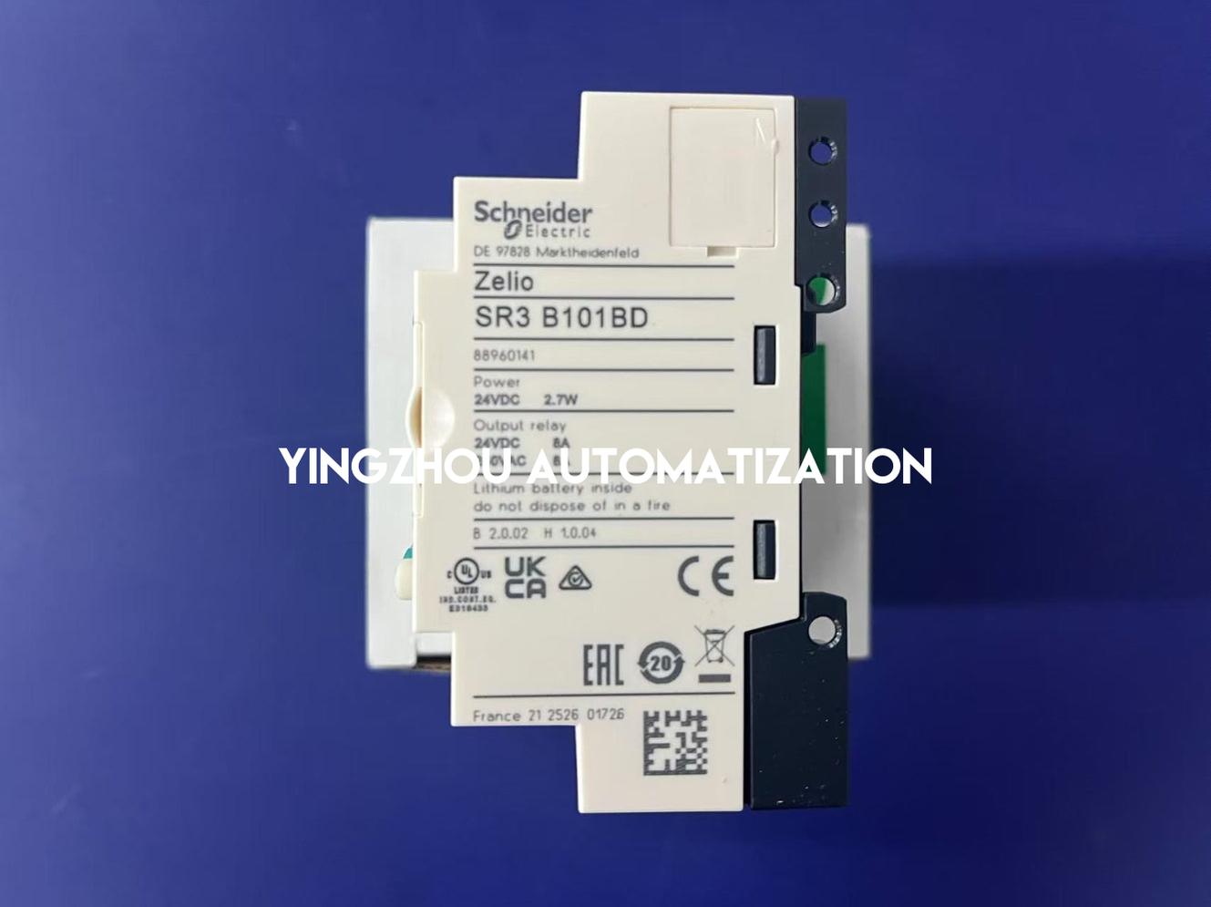 Schneider Electric SR3B101BD Zelio Logic Modular Smart Relay | 10 I/O, 24V DC, with Clock & Display-vezhoo