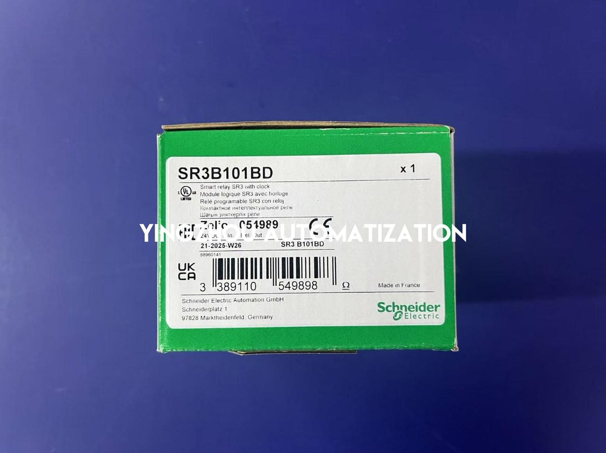 Schneider Electric SR3B101BD Zelio Logic Modular Smart Relay | 10 I/O, 24V DC, with Clock & Display-vezhoo