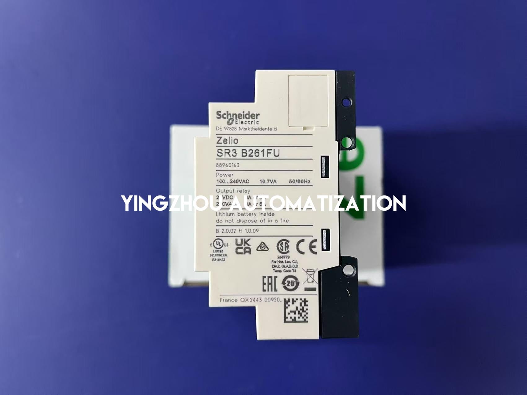 Schneider Electric SR3B261FU Zelio Logic Modular Smart Relay | 26 I/O, 100-240V AC, with Clock & Display-vezhoo