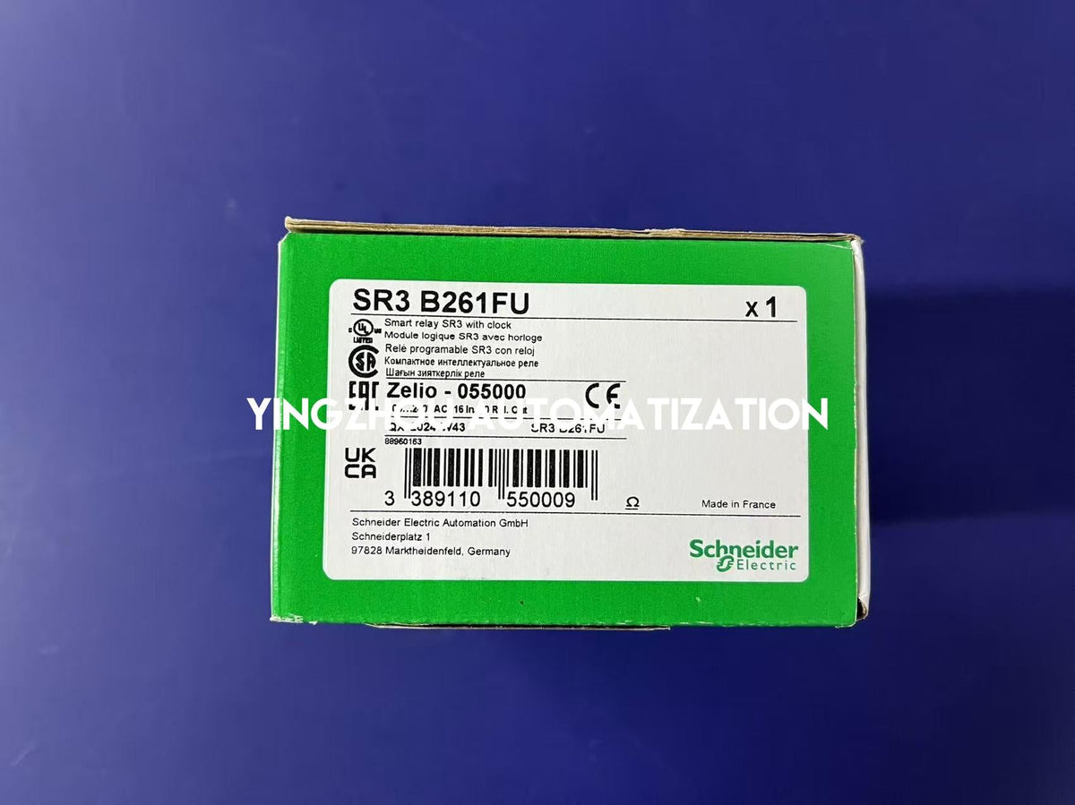 Schneider Electric SR3B261FU Zelio Logic Modular Smart Relay | 26 I/O, 100-240V AC, with Clock & Display-vezhoo