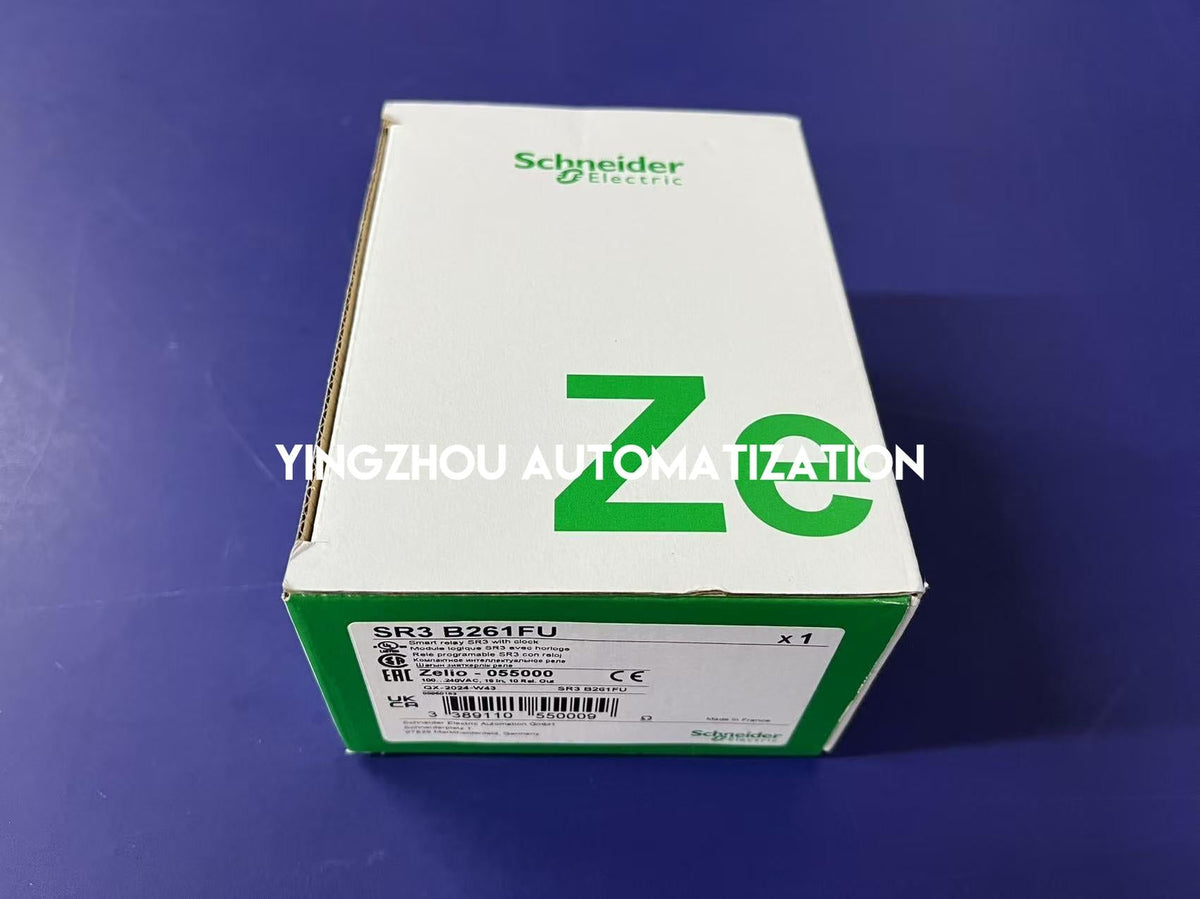 Schneider Electric SR3B261FU Zelio Logic Modular Smart Relay | 26 I/O, 100-240V AC, with Clock & Display-vezhoo