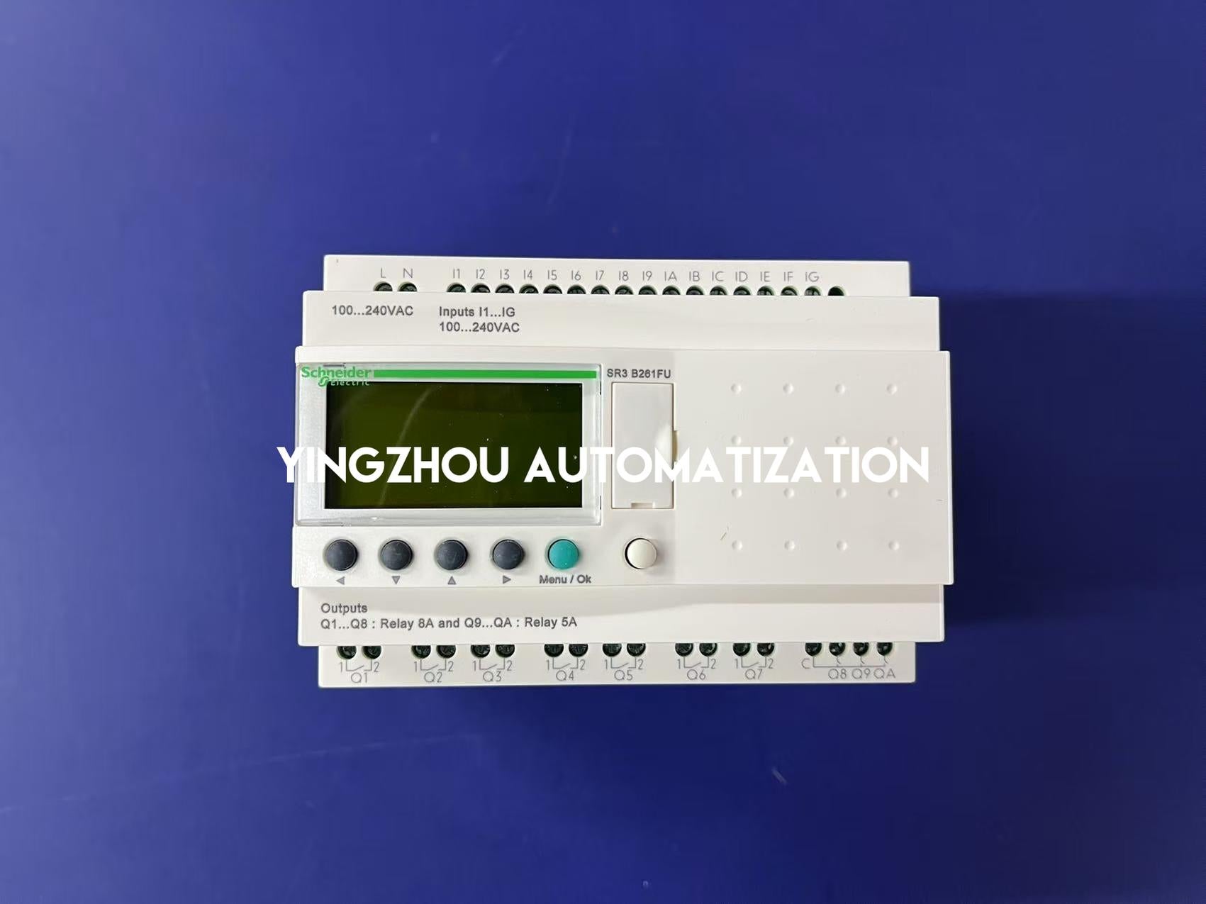 Schneider Electric SR3B261FU Zelio Logic Modular Smart Relay | 26 I/O, 100-240V AC, with Clock & Display-vezhoo