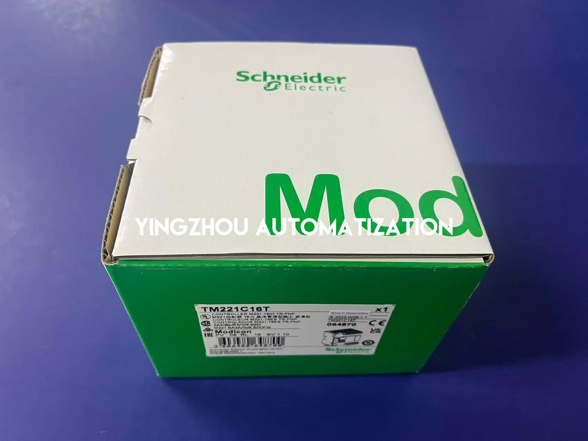 Schneider Electric TM221C16T Modicon M221 PLC | 16 I/O, 24V DC, Transistor Outputs (Source)-vezhoo