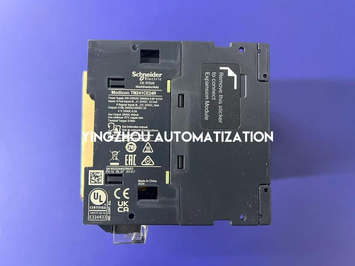 Schneider Electric TM241CE24R Modicon M241 PLC | 24 I/O, 100-240V AC, Relay Outputs, Ethernet-vezhoo