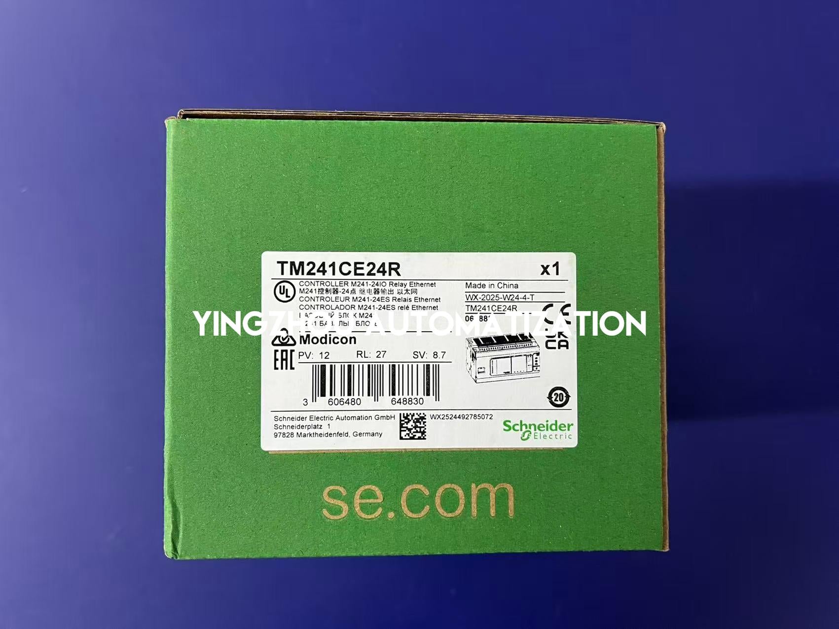 Schneider Electric TM241CE24R Modicon M241 PLC | 24 I/O, 100-240V AC, Relay Outputs, Ethernet-vezhoo