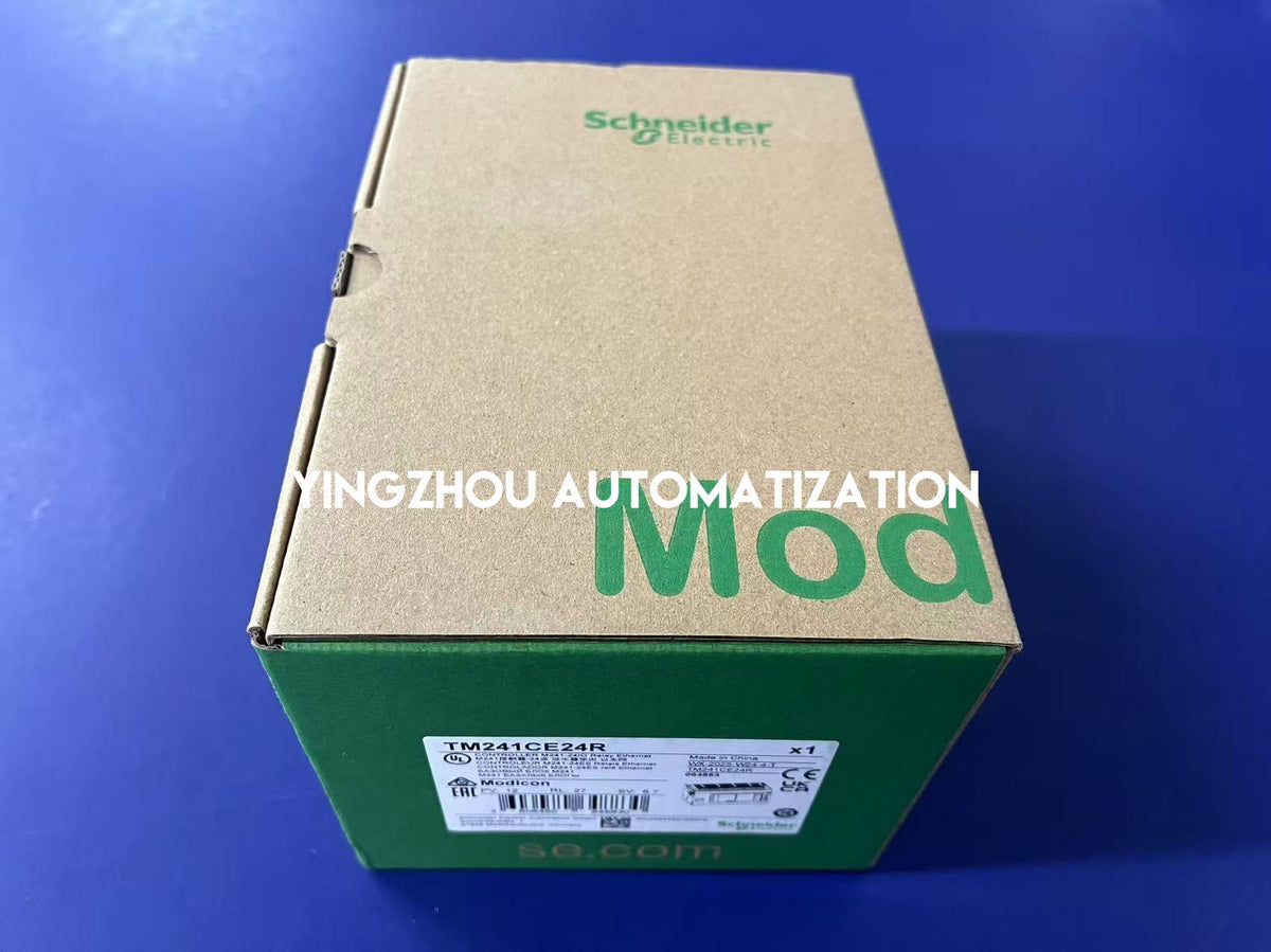 Schneider Electric TM241CE24R Modicon M241 PLC | 24 I/O, 100-240V AC, Relay Outputs, Ethernet-vezhoo