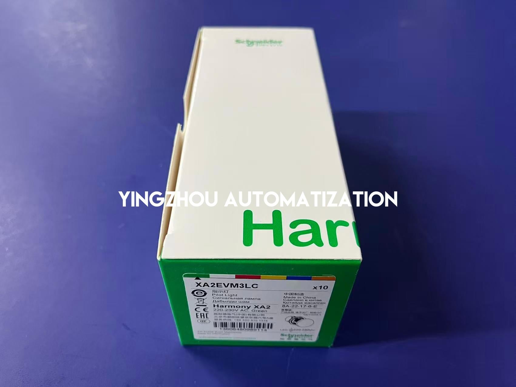 Schneider Electric XA2EVM3LC Easy Harmony Monolithic Pilot Light | 22mm, Green LED, 220V AC, IP65-vezhoo