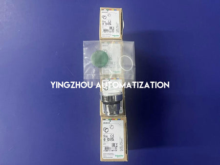 Schneider Electric ZB4BA38 Harmony XB4 Pushbutton Head | 22mm Metal, Green, White Left/Right Arrows-vezhoo