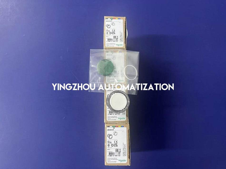 Schneider Electric ZB4BA38 Harmony XB4 Pushbutton Head | 22mm Metal, Green, White Left/Right Arrows-vezhoo