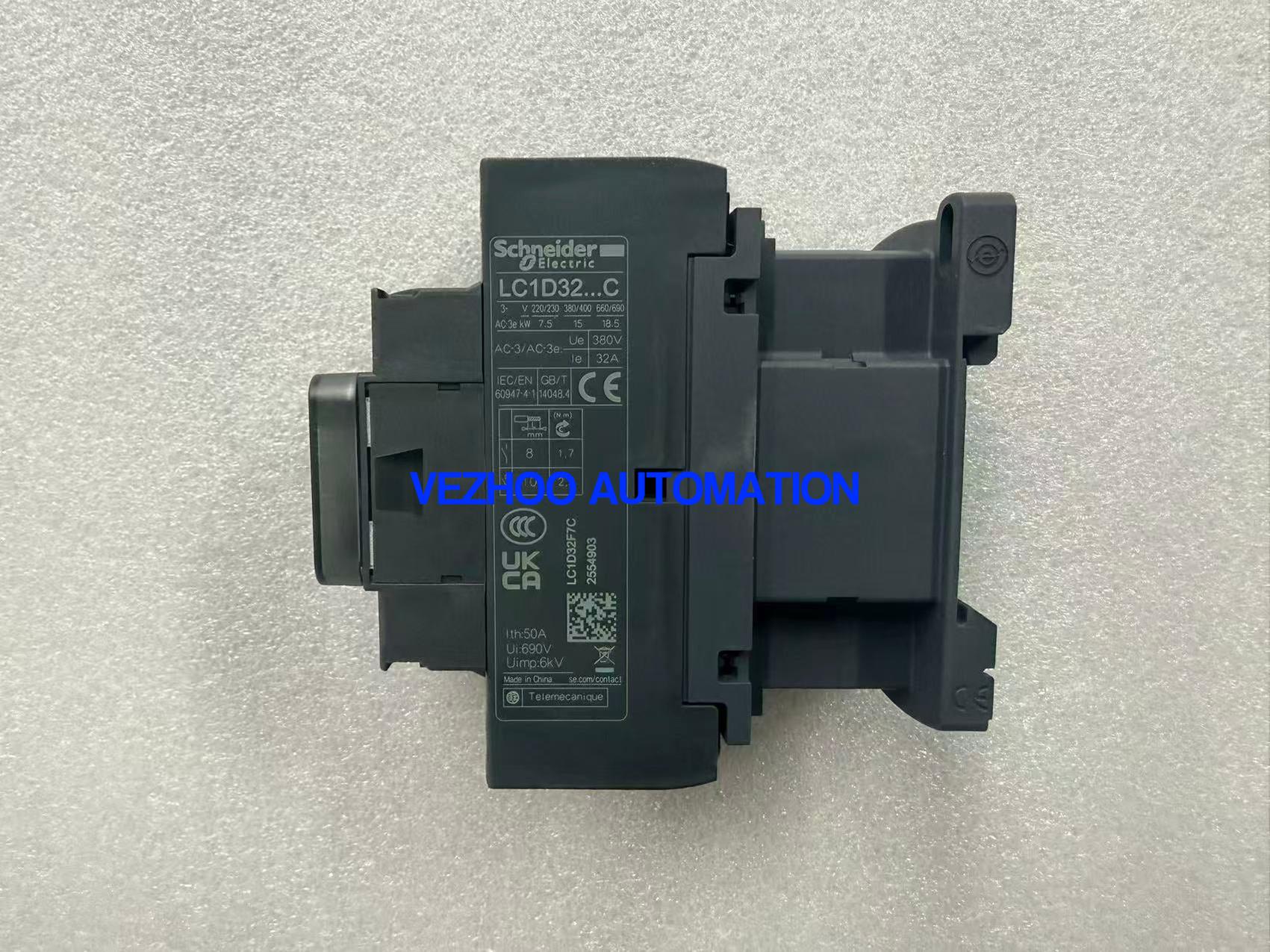 Schneider LC1D32F7C TeSys Deca AC Contactor 3P 32A 110V AC Coil-vezhoo