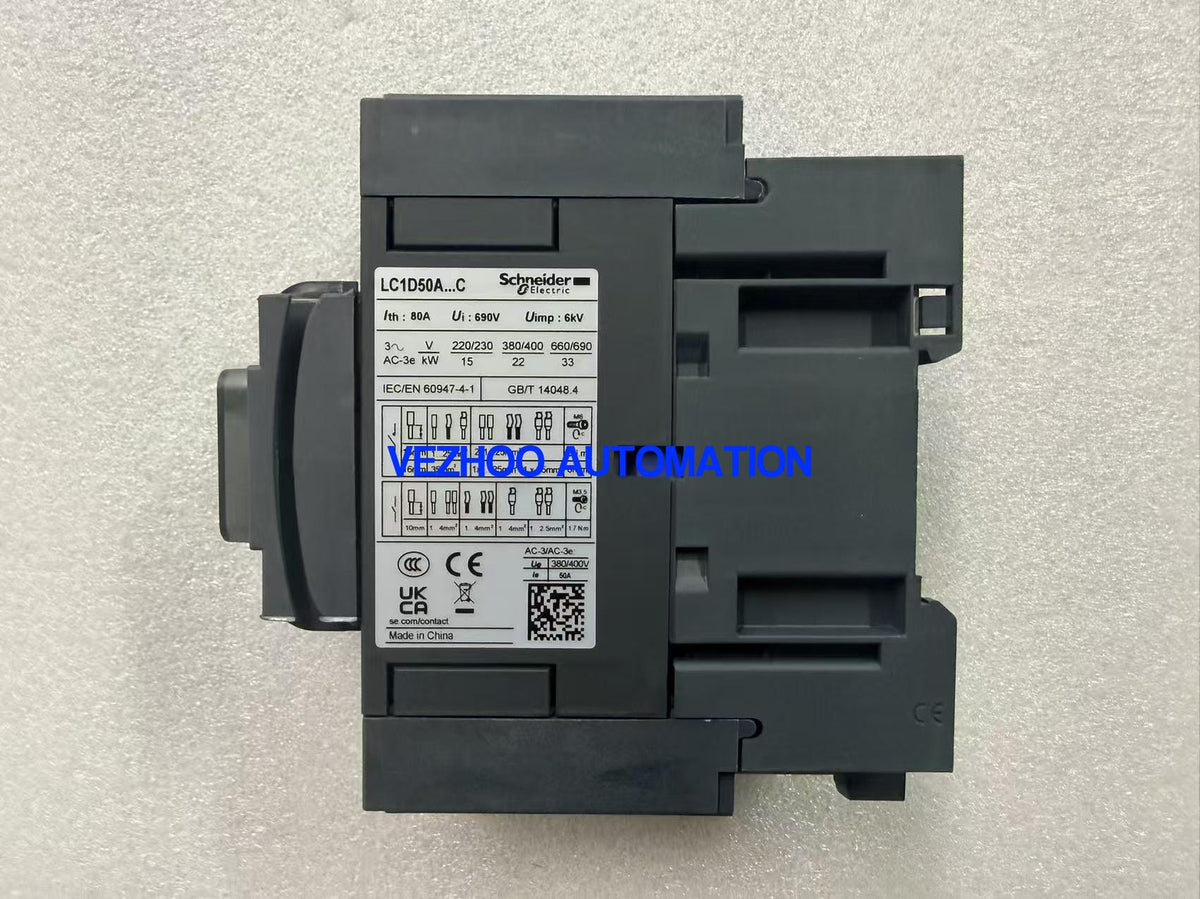 Schneider LC1D50AF7C TeSys Deca AC Contactor 3P 50A 110V AC Coil-vezhoo