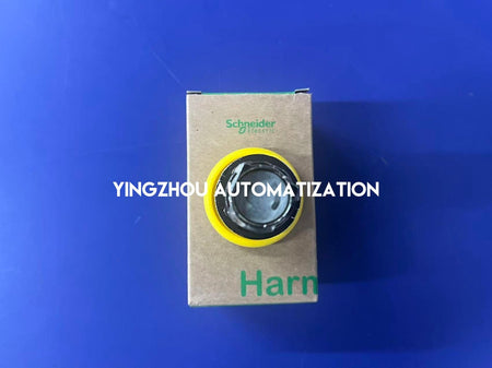 Schneider ZB4BC5 Harmony XB4 Mushroom Head | 40mm Yellow | 22mm Metal | Spring Return-vezhoo