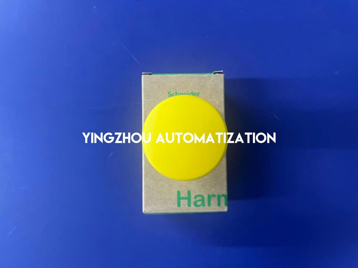 Schneider ZB4BC5 Harmony XB4 Mushroom Head | 40mm Yellow | 22mm Metal | Spring Return-vezhoo
