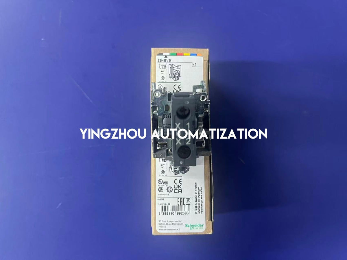 Schneider ZB4BVB1 Harmony XB4 Illuminated Block | White LED | 24V AC/DC | Metal Body-vezhoo