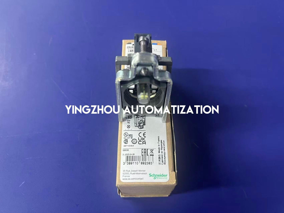Schneider ZB4BVB1 Harmony XB4 Illuminated Block | White LED | 24V AC/DC | Metal Body-vezhoo