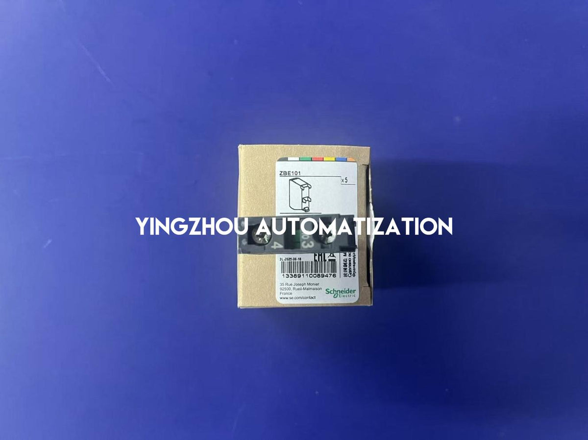 Schneider ZBE101 Harmony XB4/XB5 Contact Block | 1 NO | Screw Clamp Terminals-vezhoo
