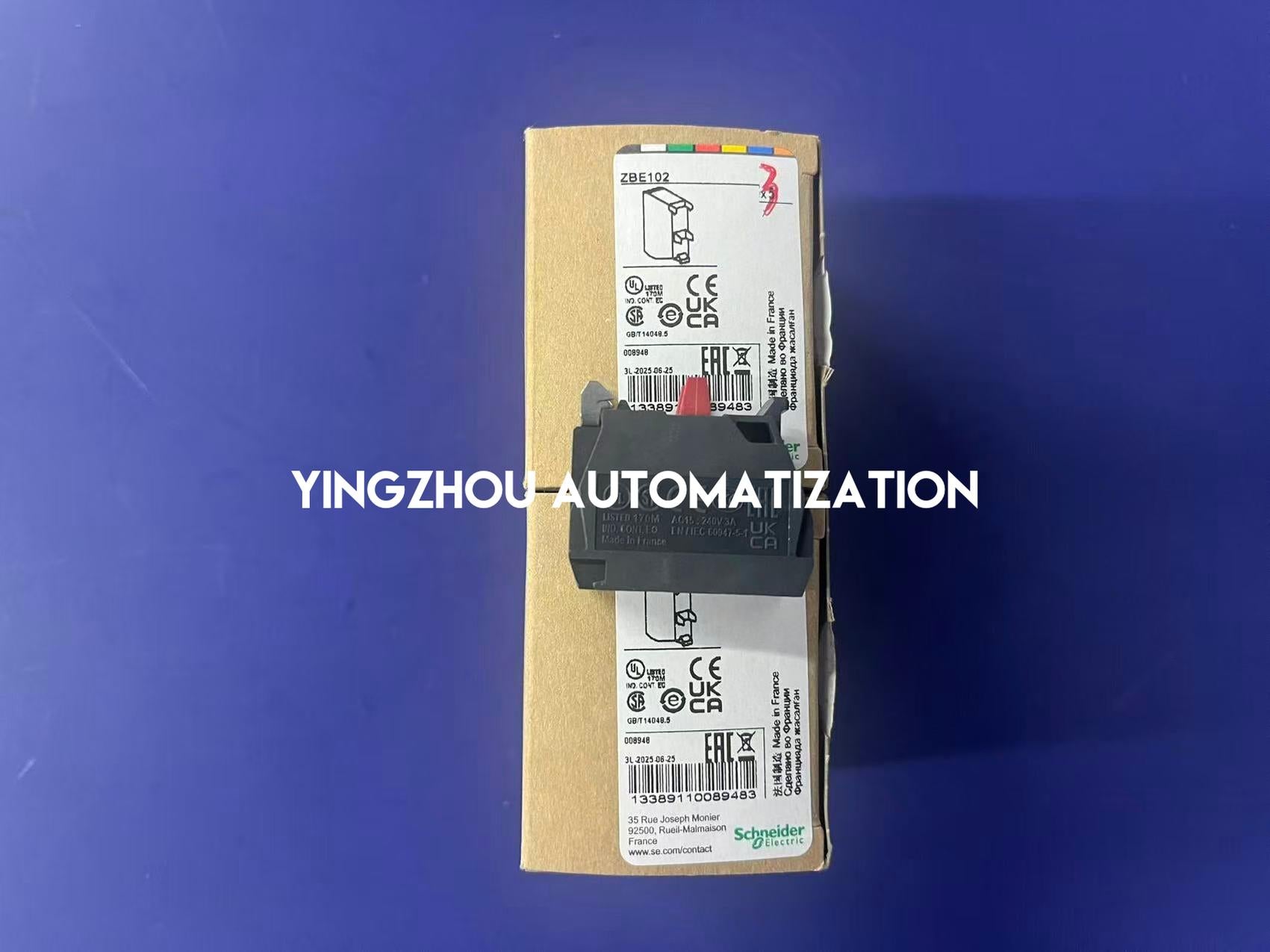 Schneider ZBE102 Harmony XB4/XB5 Contact Block | 1 NC | Screw Clamp Terminals-vezhoo