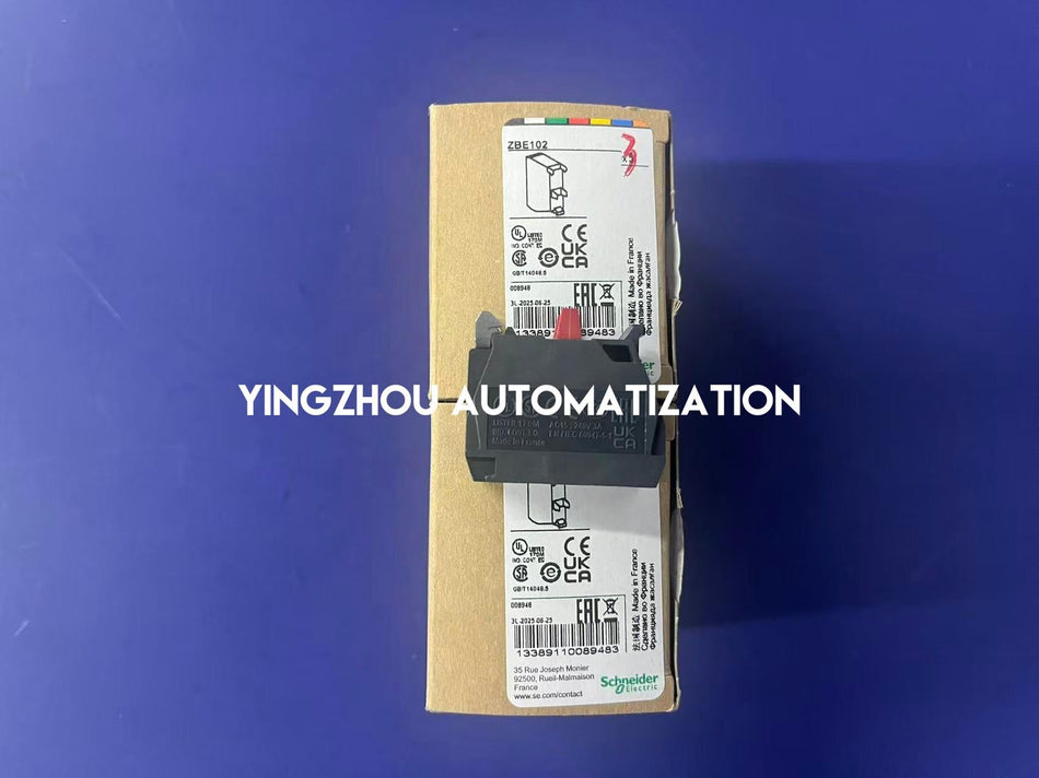 Schneider ZBE102 Harmony XB4/XB5 Contact Block | 1 NC | Screw Clamp Terminals-vezhoo