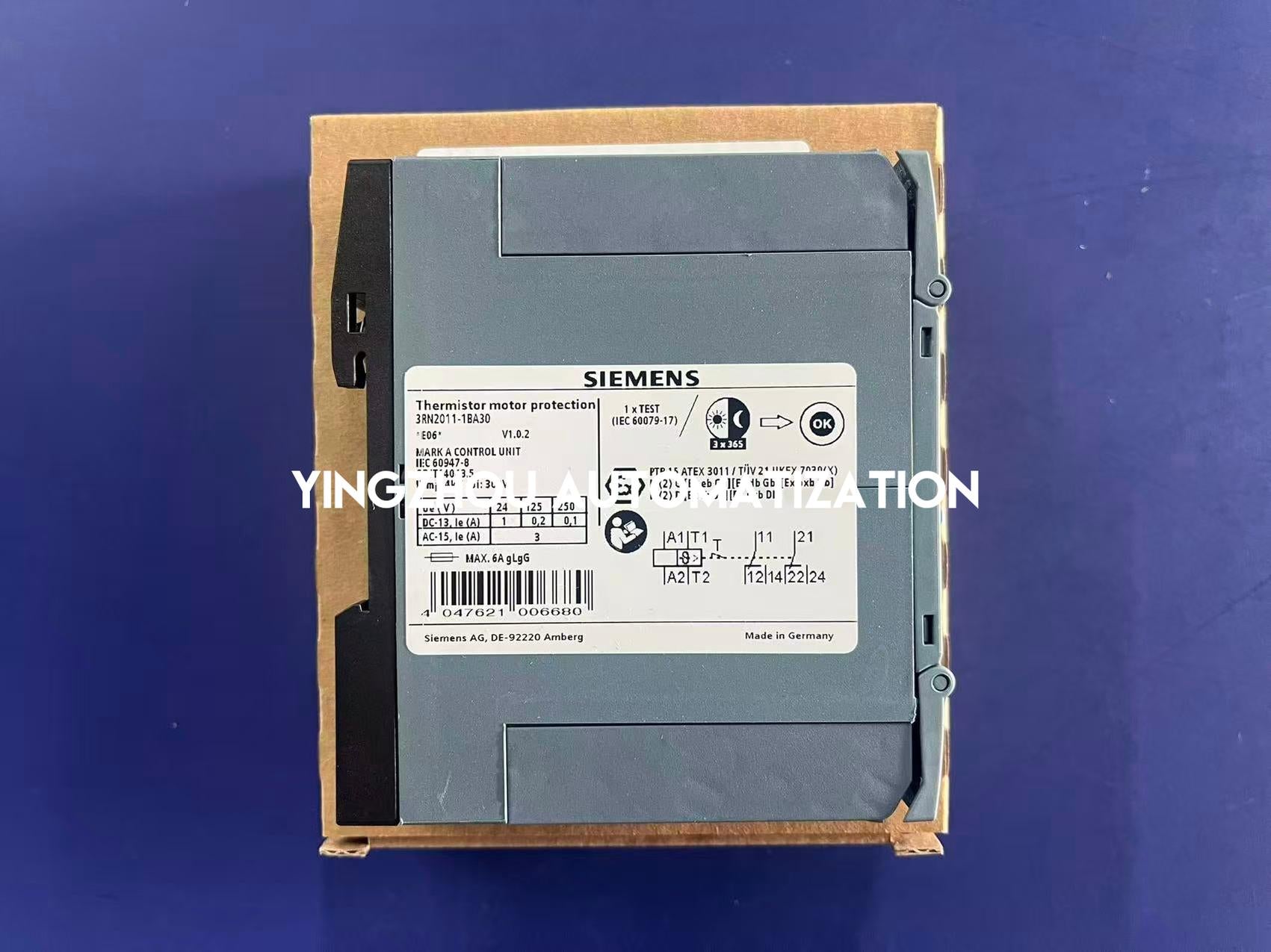 Siemens 3RN2011-1BA30 SIRIUS Thermistor Relay | Standard Evaluation | 24V AC/DC | 1 NO + 1 NC-vezhoo