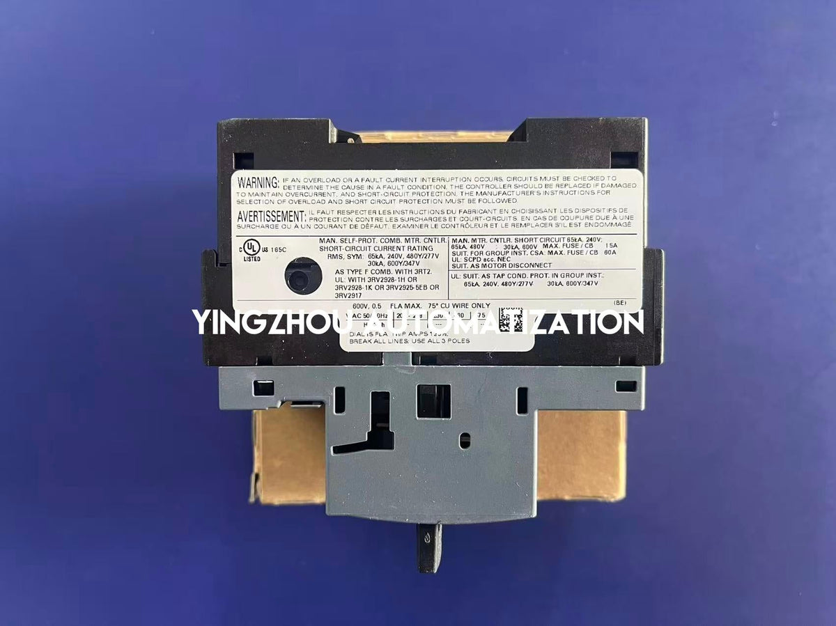 Siemens 3RV2011-0FA10 SIRIUS Motor Starter Protector | 0.35A - 0.5A | Size S00 | Class 10-vezhoo