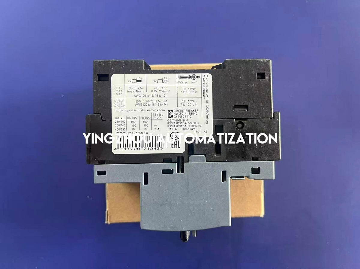 Siemens 3RV2011-1BA10 SIRIUS Motor Starter Protector | 1.8A - 2.5A | Size S00 | Class 10-vezhoo