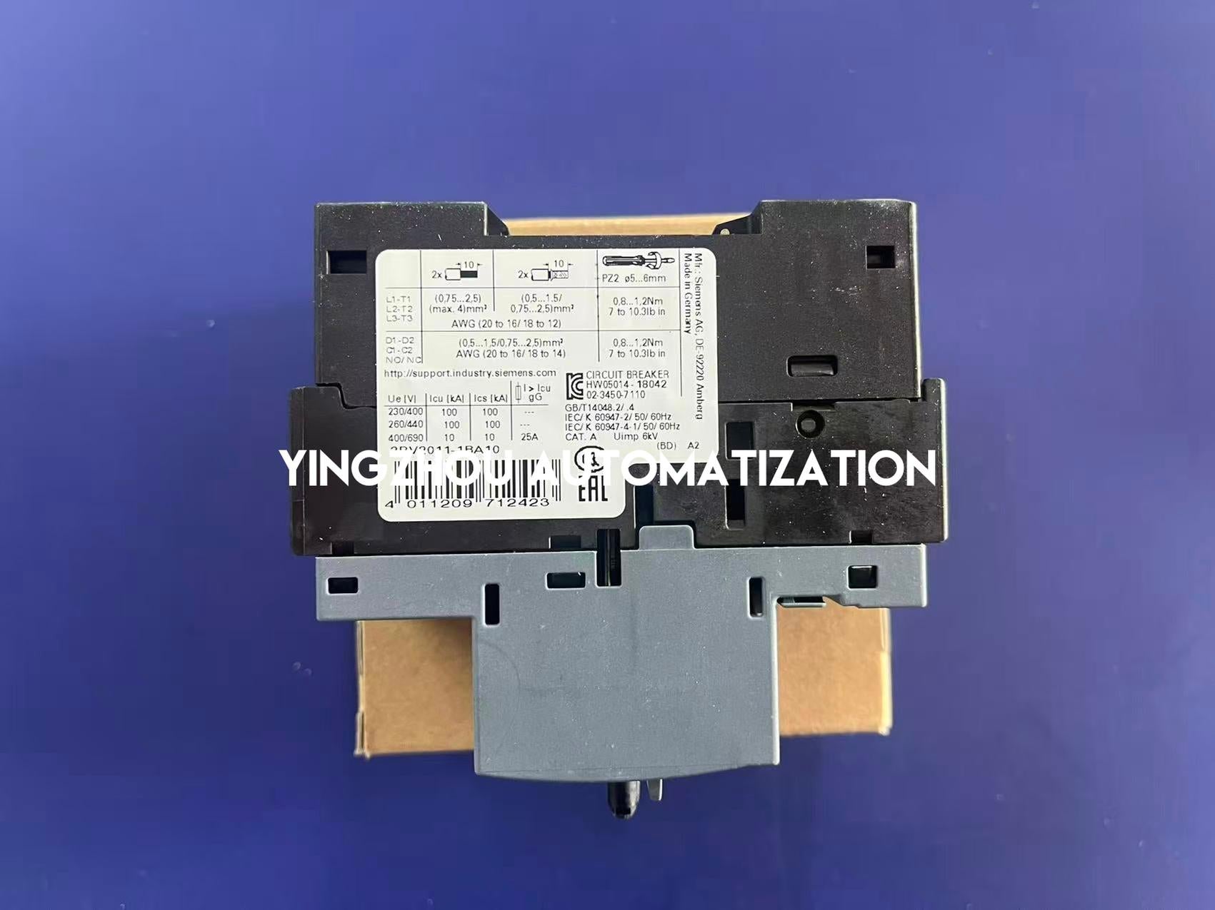 Siemens 3RV2011-1BA10 SIRIUS Motor Starter Protector | 1.8A - 2.5A | Size S00 | Class 10-vezhoo