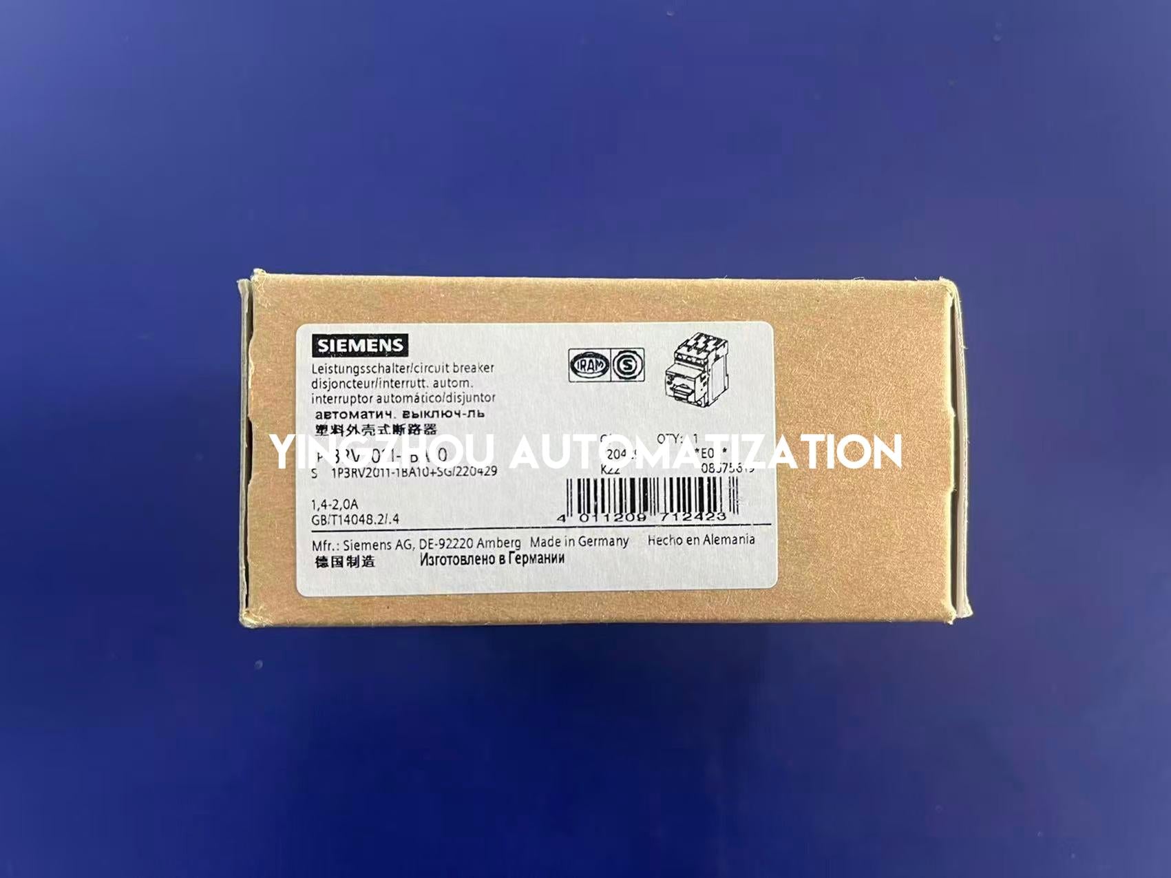 Siemens 3RV2011-1BA10 SIRIUS Motor Starter Protector | 1.8A - 2.5A | Size S00 | Class 10-vezhoo