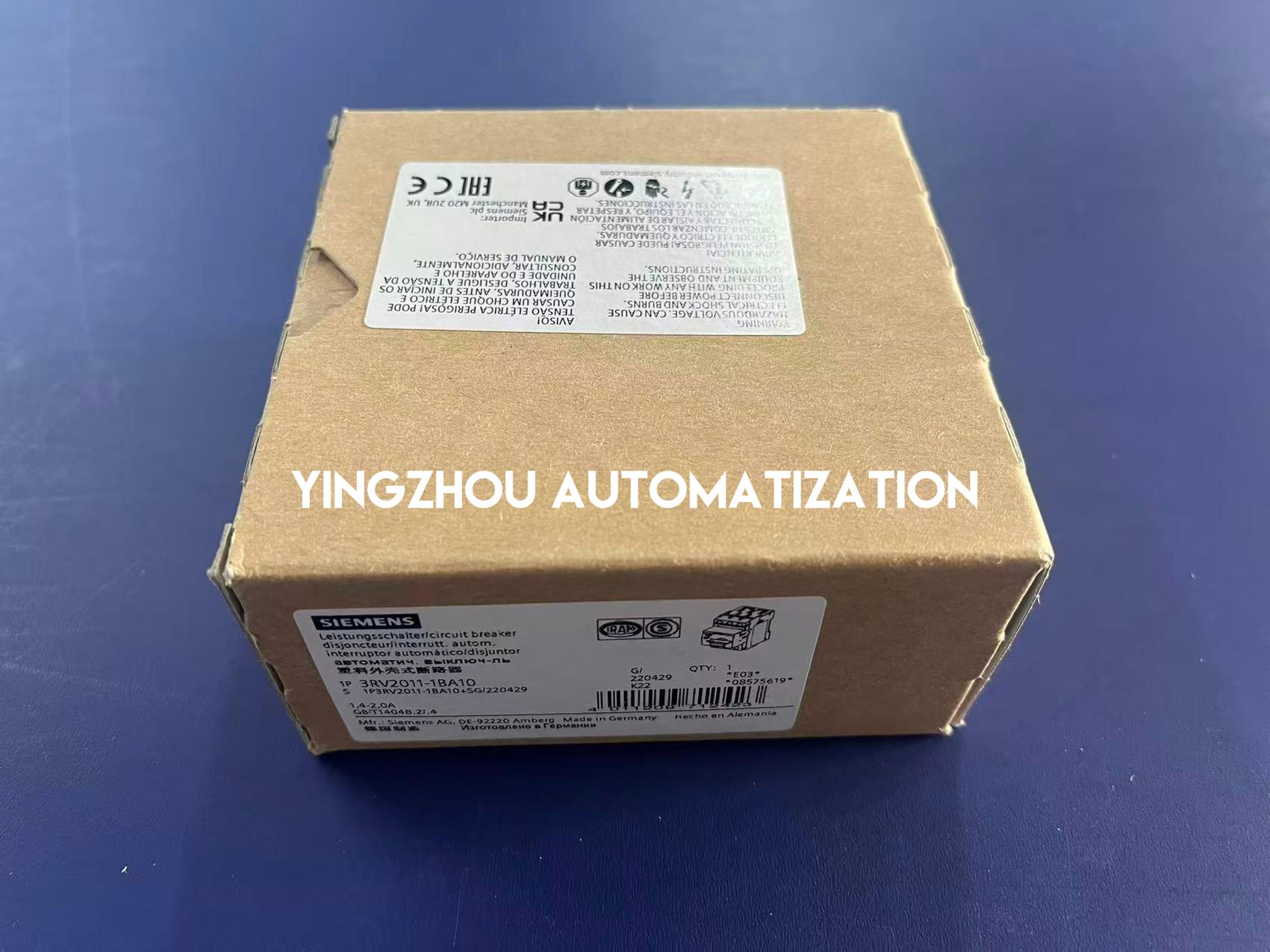 Siemens 3RV2011-1BA10 SIRIUS Motor Starter Protector | 1.8A - 2.5A | Size S00 | Class 10-vezhoo