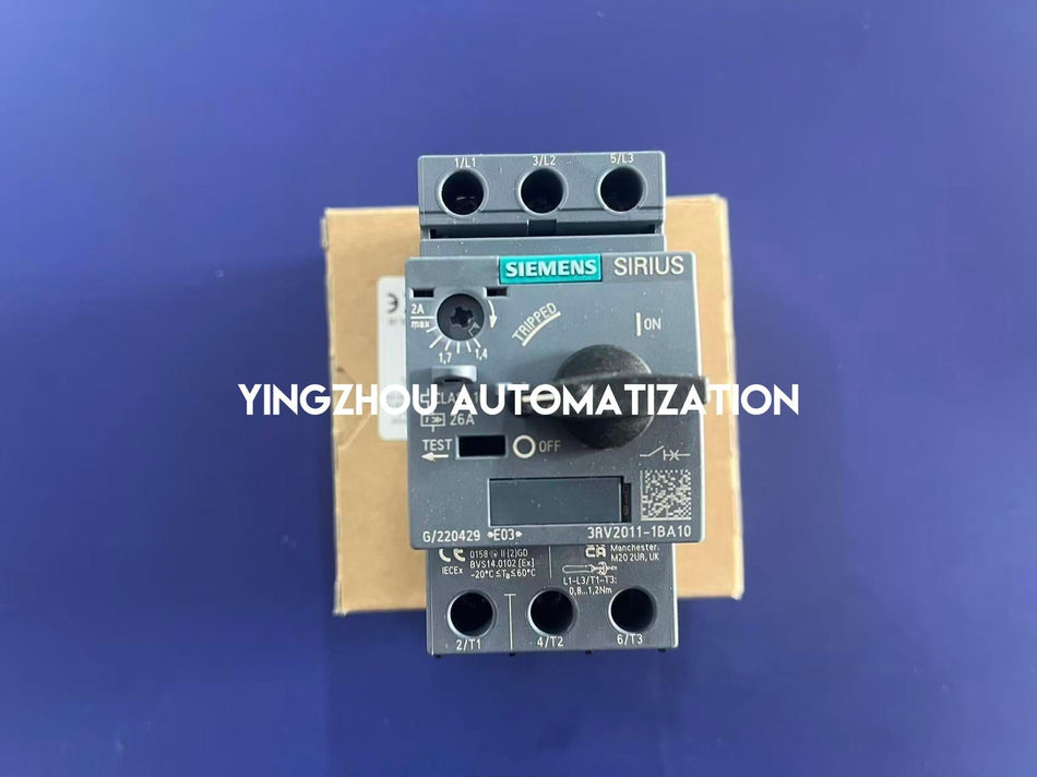Siemens 3RV2011-1BA10 SIRIUS Motor Starter Protector | 1.8A - 2.5A | Size S00 | Class 10-vezhoo