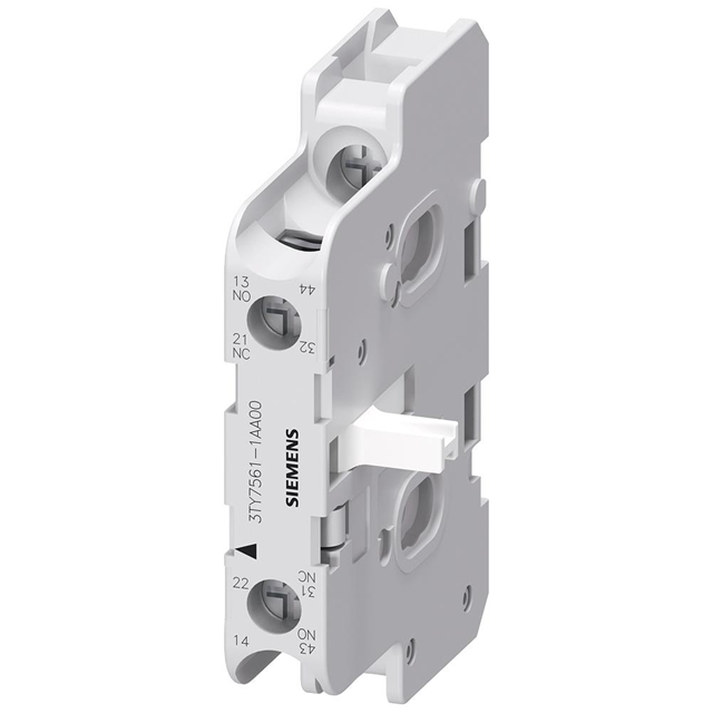Siemens 3TY7561-1AA00 Auxiliary Contact Block | 1 NO + 1 NC | Side Mount | For 3TF4/3TF5/3TF6-vezhoo