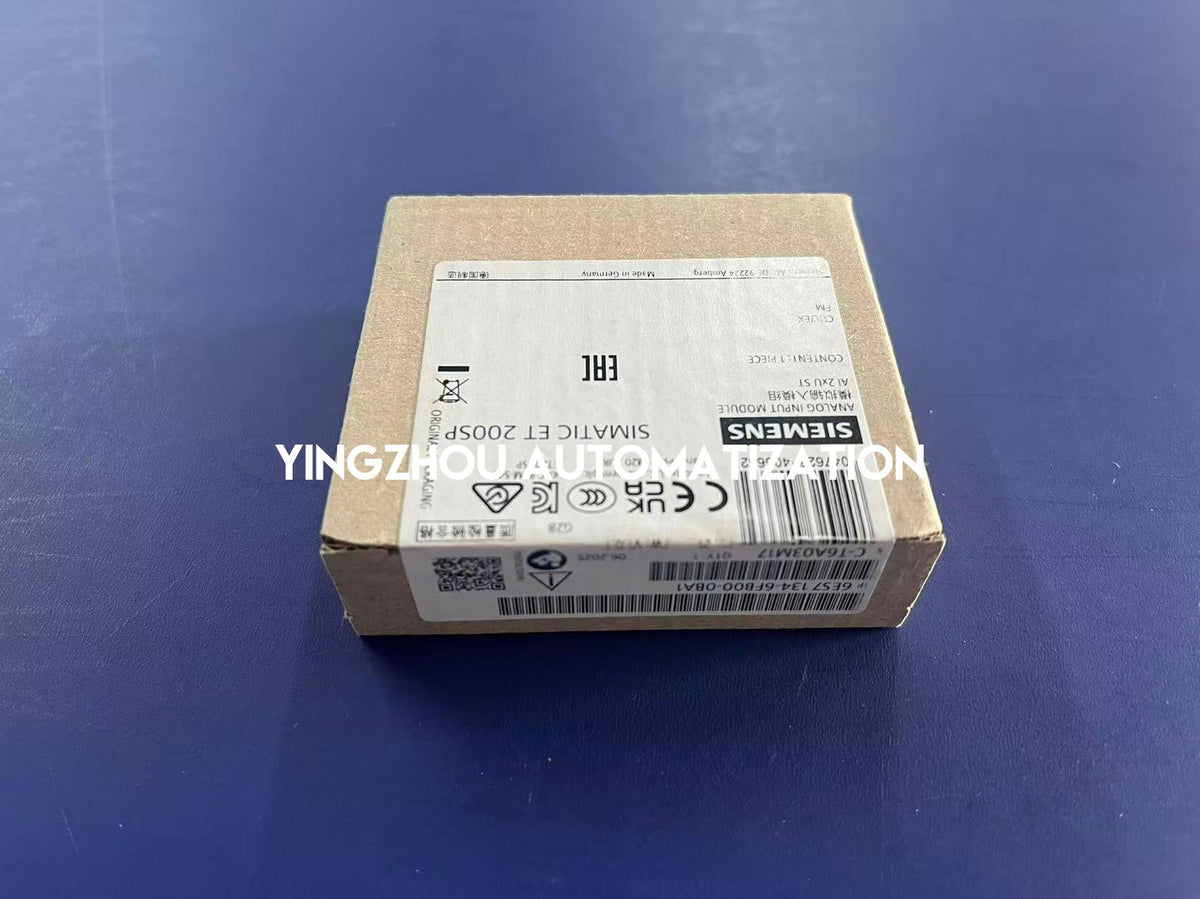 Siemens 6ES7134-6FB00-0BA1 SIMATIC ET 200SP | AI 2xU Standard | Analog Input Module | 16-Bit-vezhoo