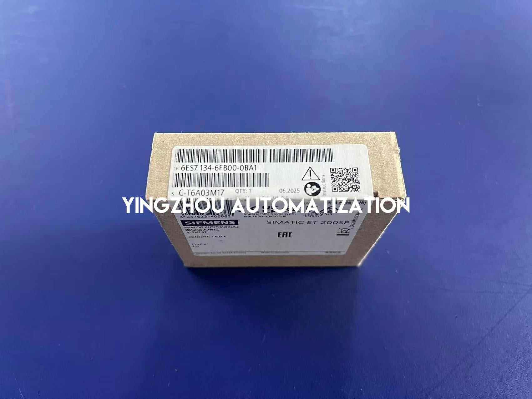 Siemens 6ES7134-6FB00-0BA1 SIMATIC ET 200SP | AI 2xU Standard | Analog Input Module | 16-Bit-vezhoo