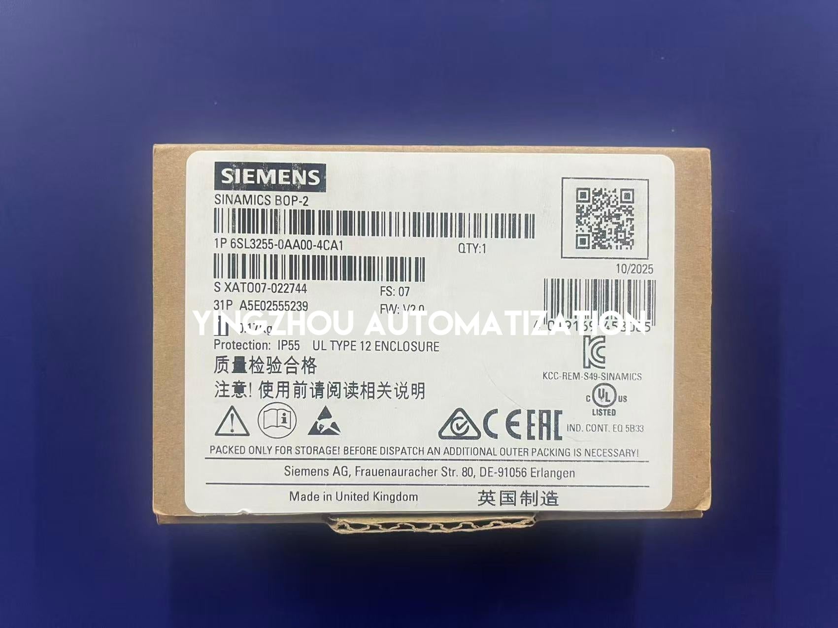 Siemens 6SL3255-0AA00-4CA1 SINAMICS Basic Operator Panel (BOP-2) | IP55-vezhoo